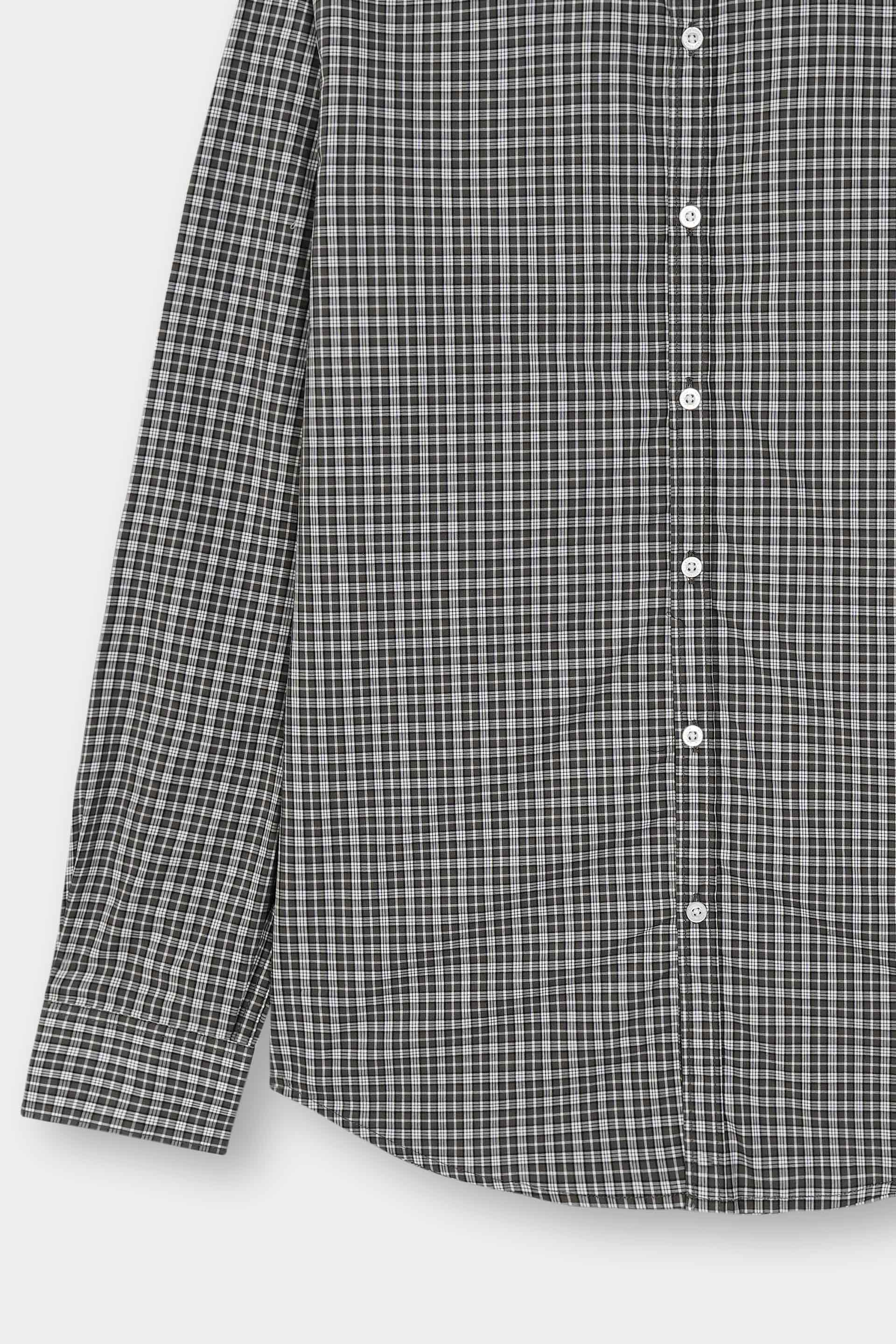 Black Checked Dress Shirt Men