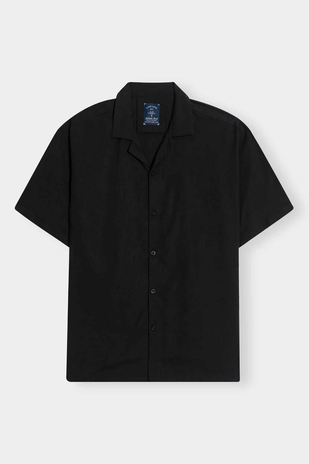 Black Coat Collar Shirt Men