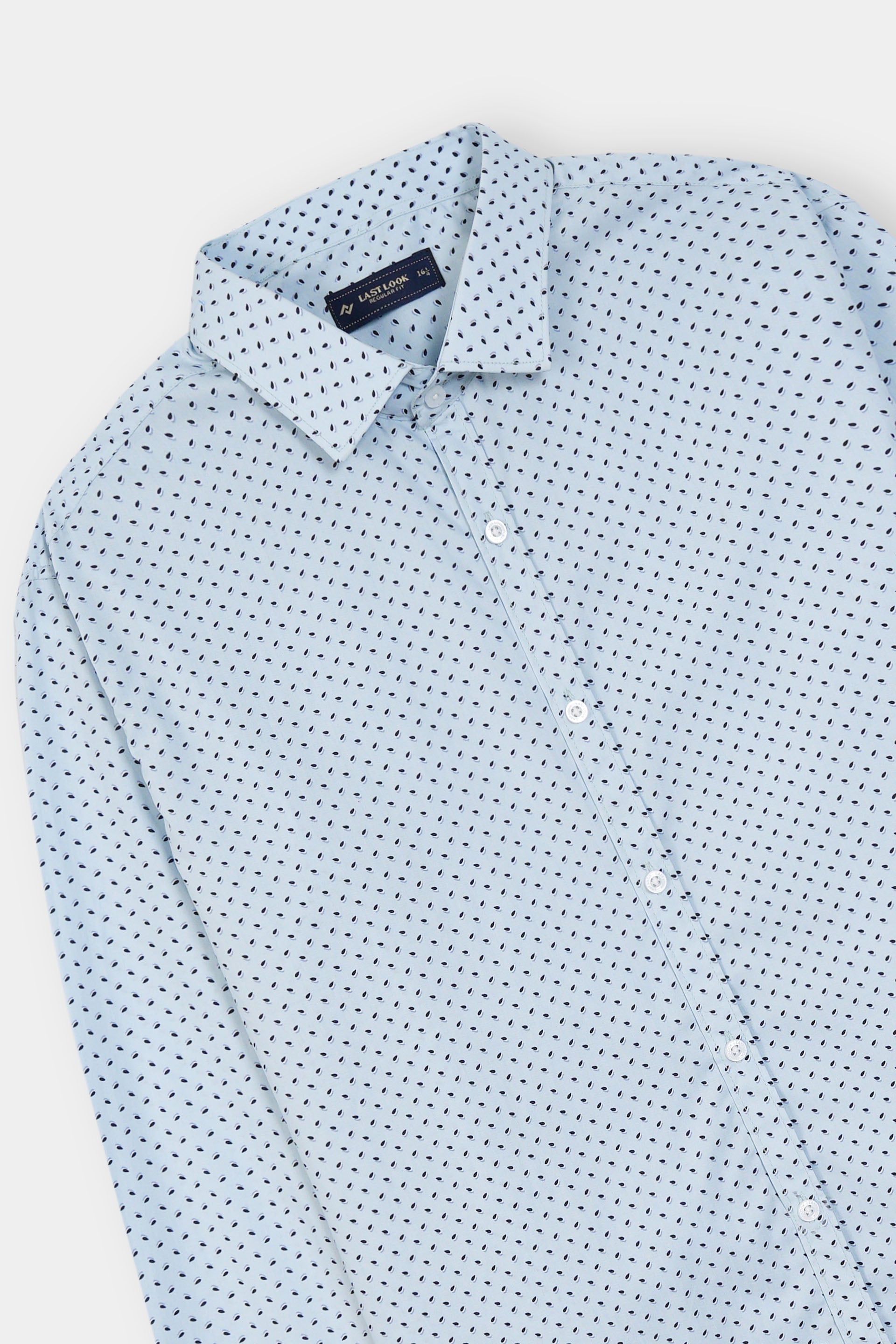 Sky Blue Dress Shirt Men