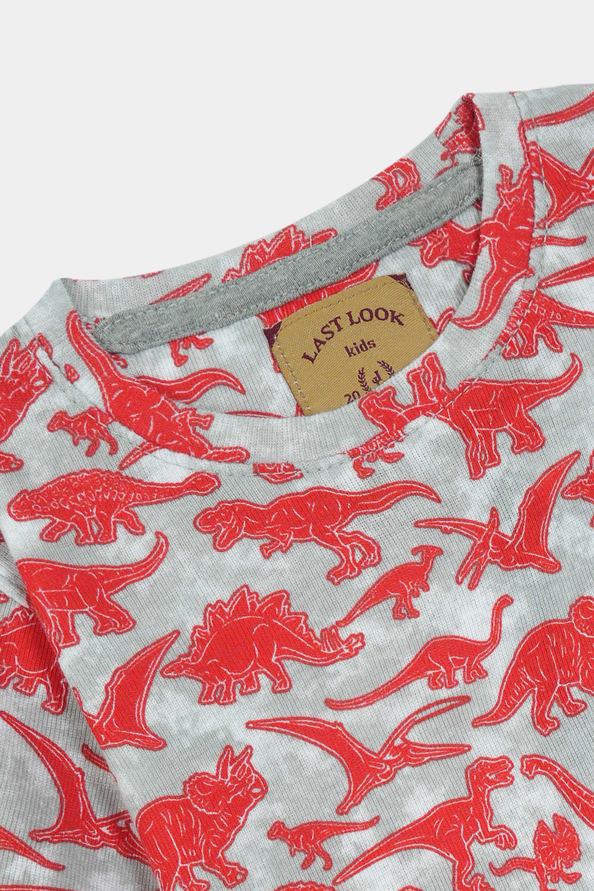 Red Dinosaur Niker Suit Boys