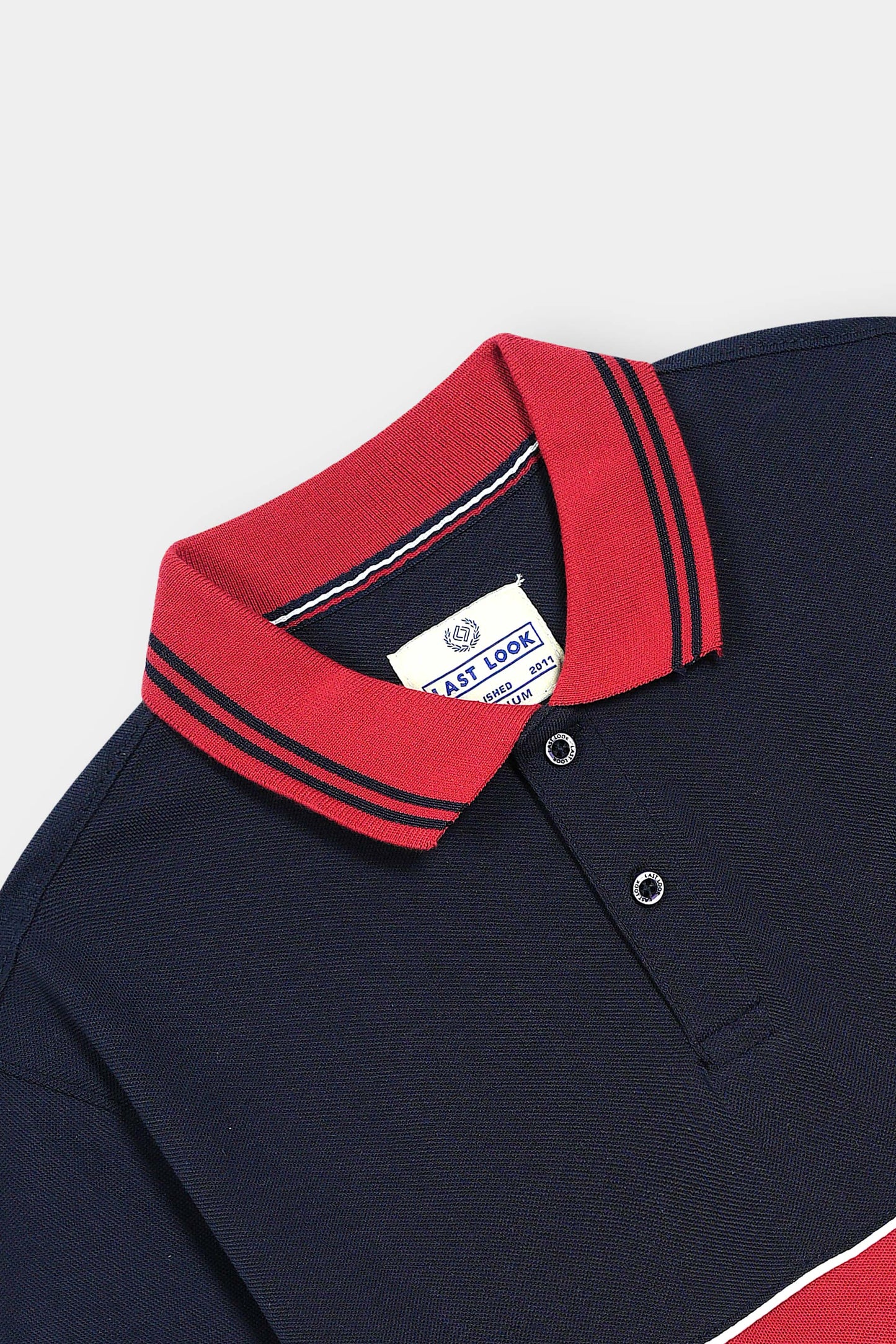 Red & Navy Polo Shirt Men
