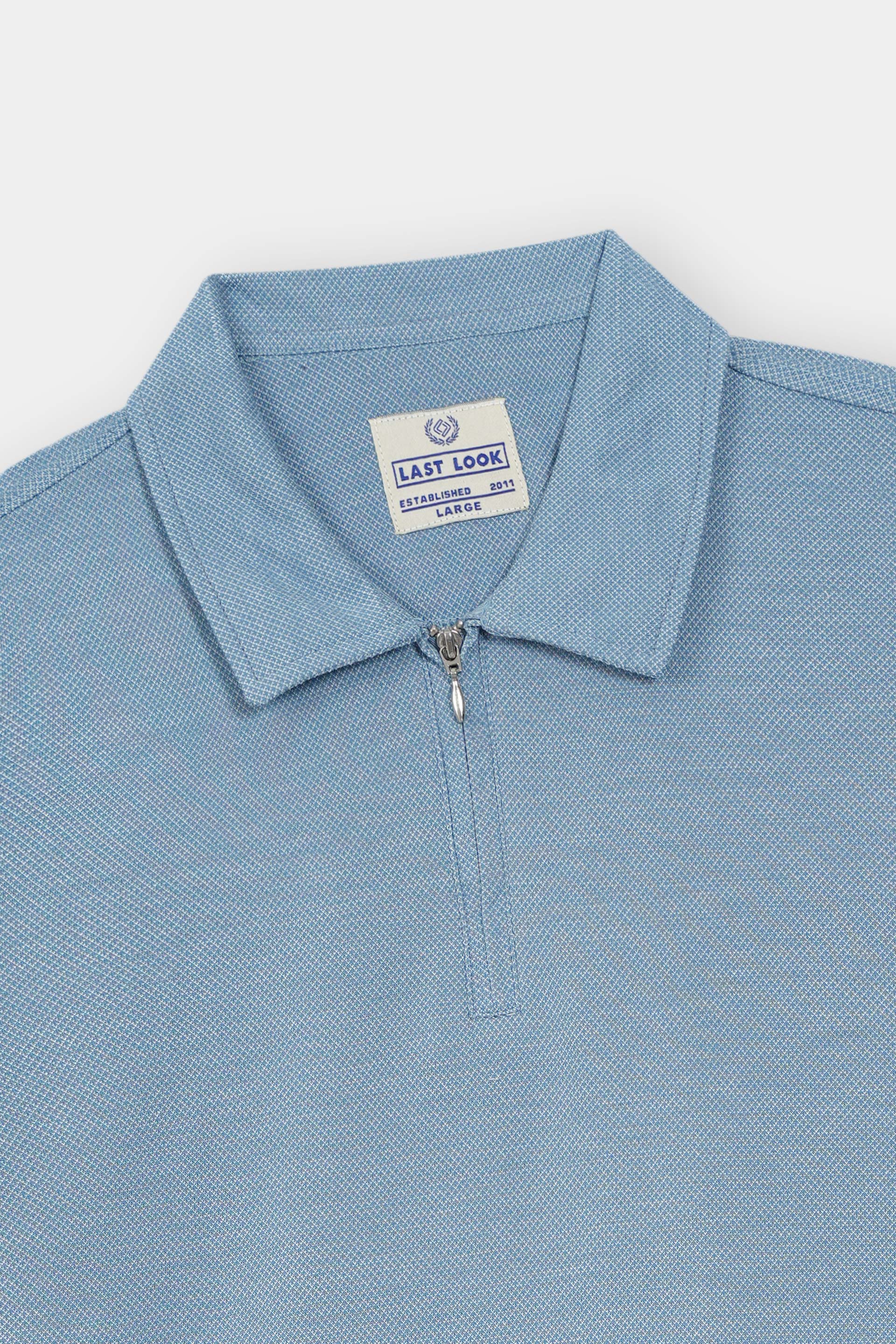 Sky Blue Polo Shirt Men