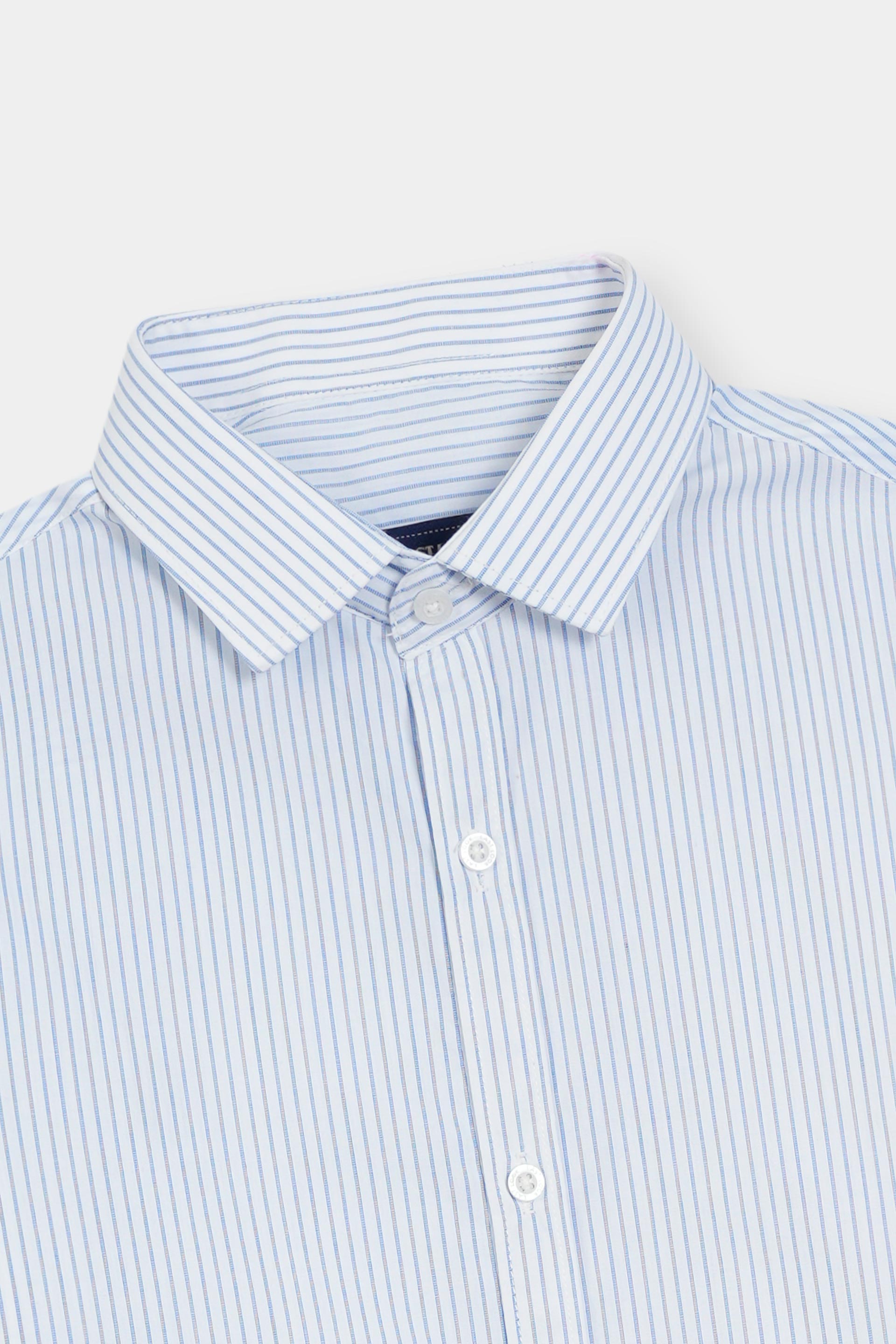 White Causal Dress Shirt Men