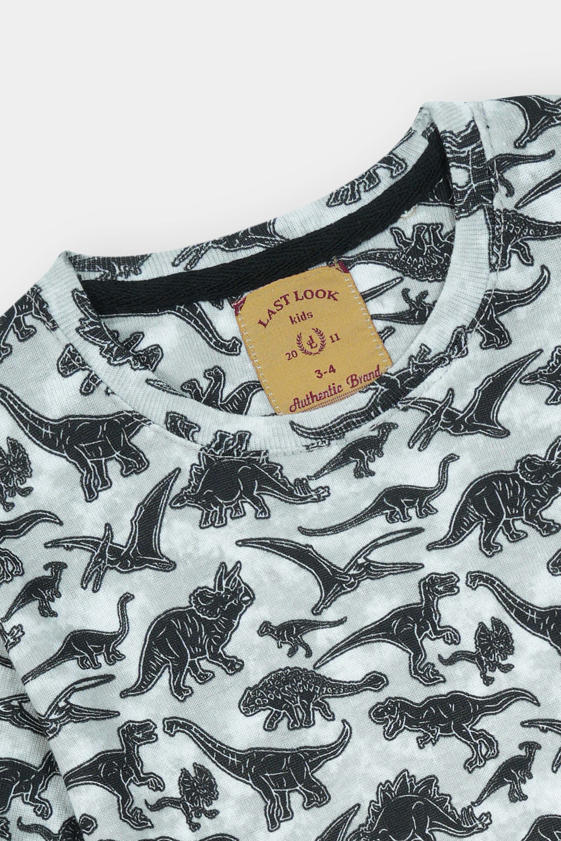 Black Dinosaur Niker Suit Boys