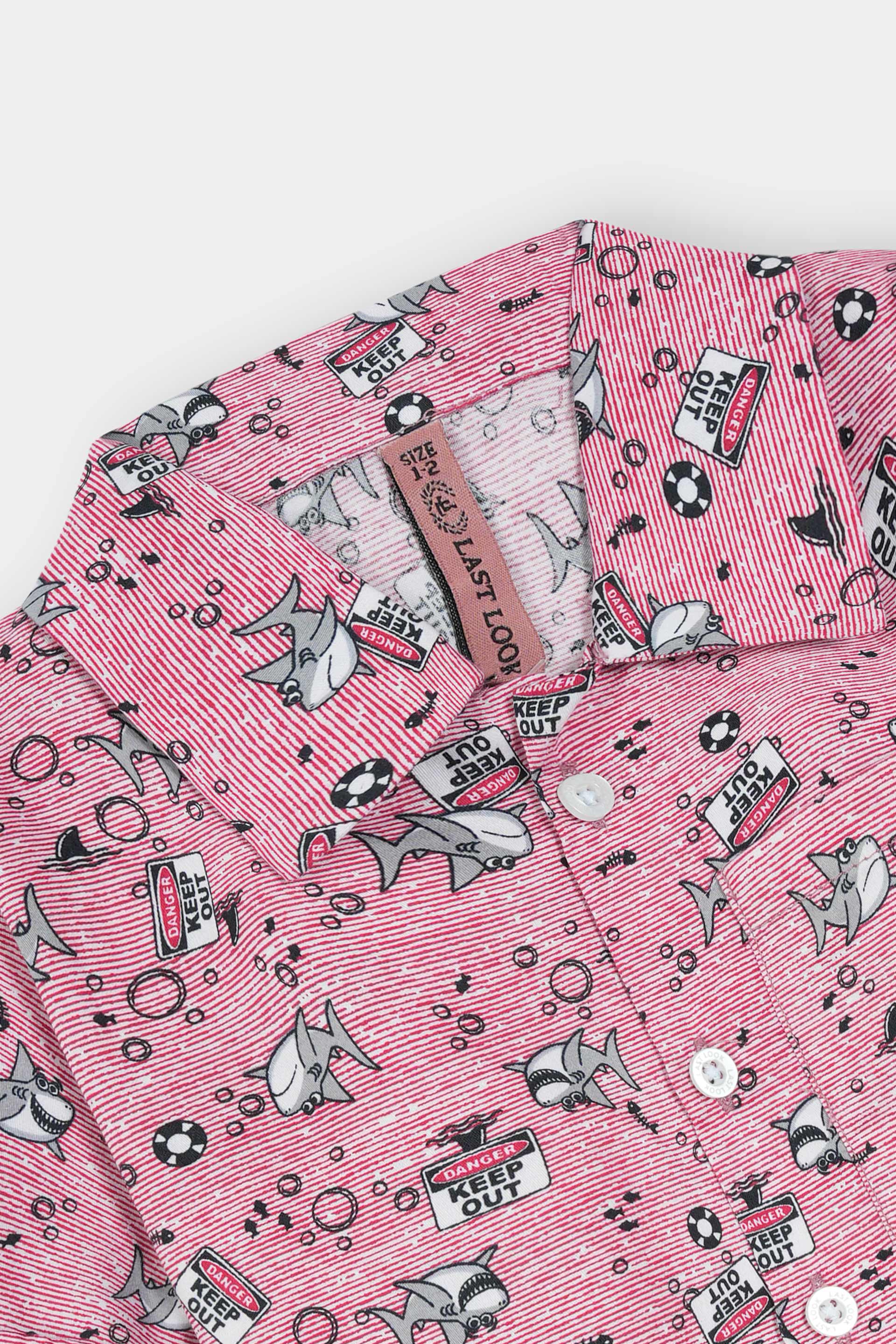 Pink Shark Niker Suit Boys
