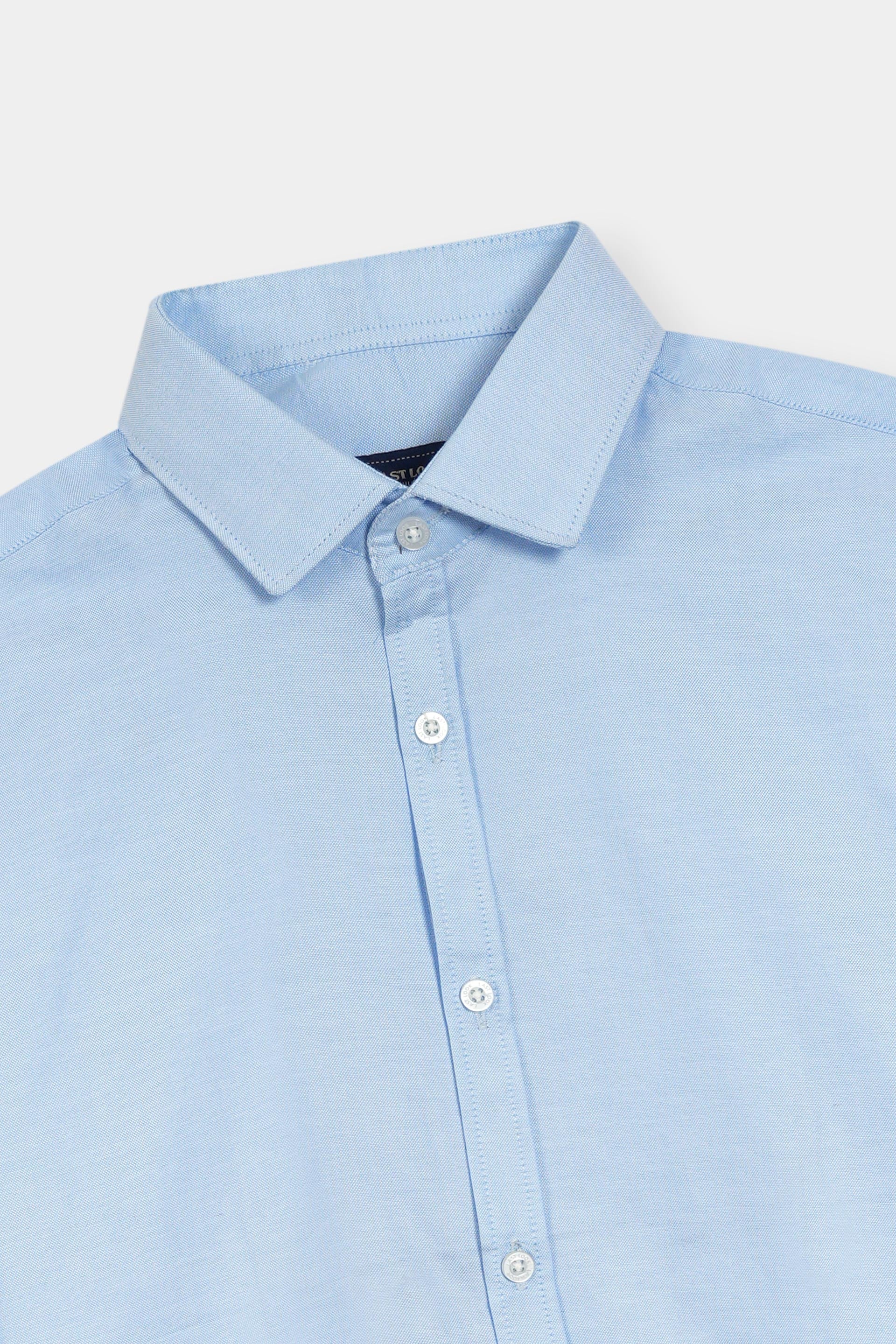 Sky Blue Dress Shirt Men