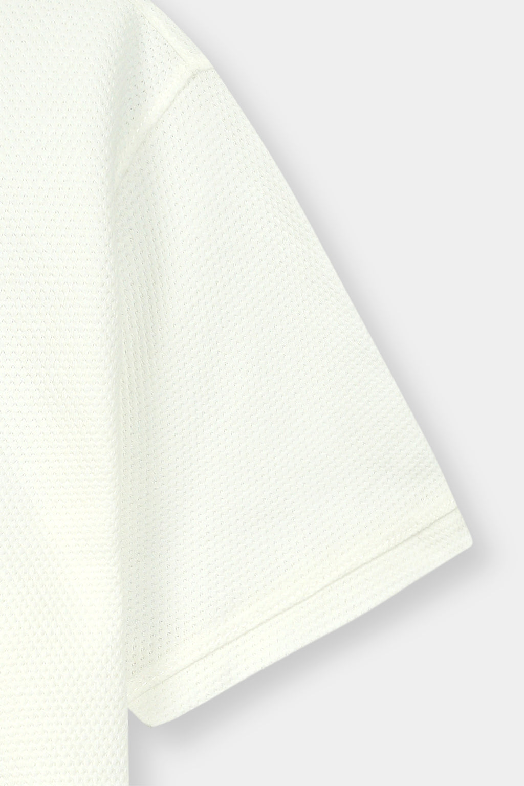 White Polo Zipper Mens Shirt