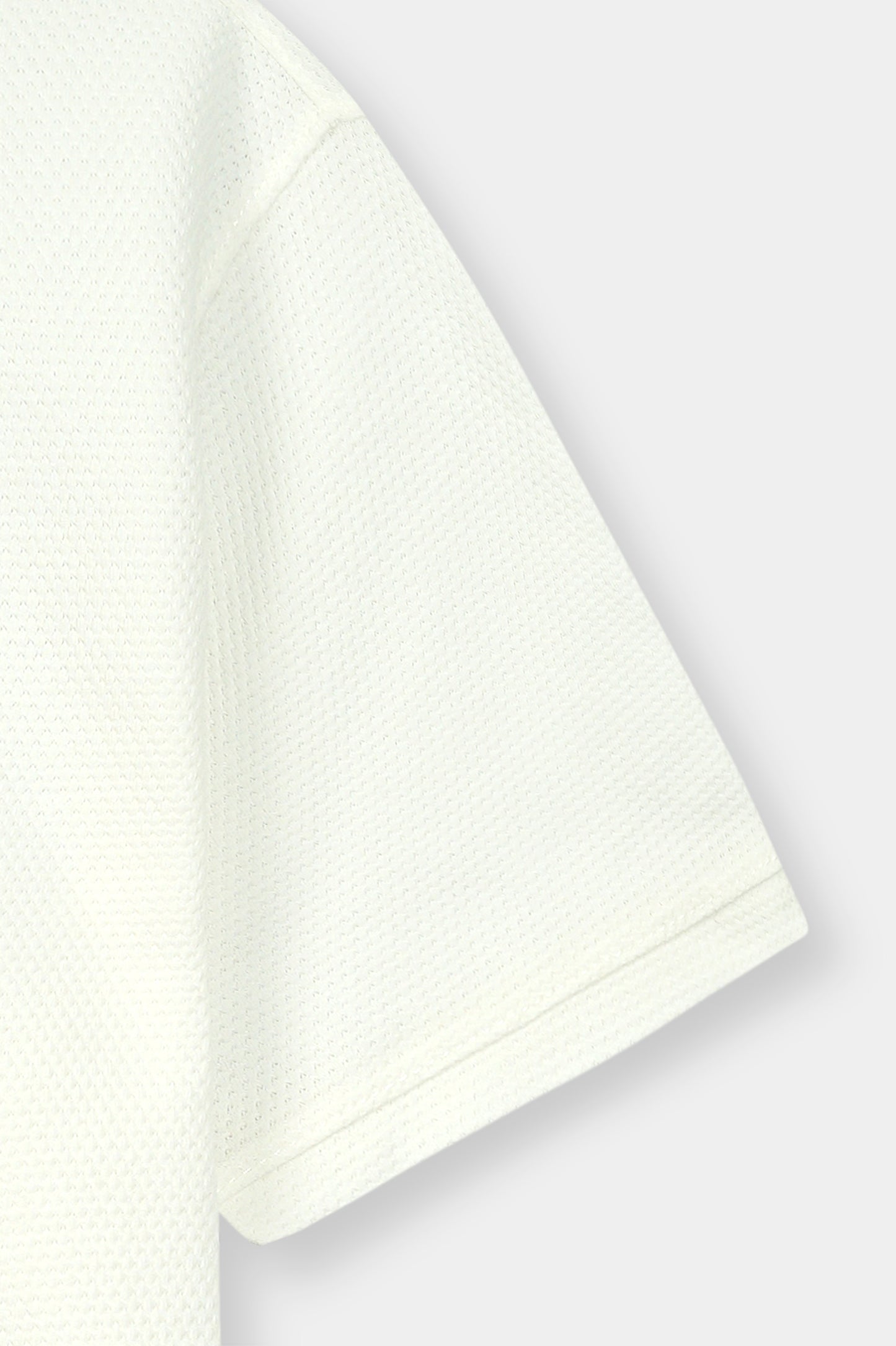 White Polo Zipper Mens Shirt