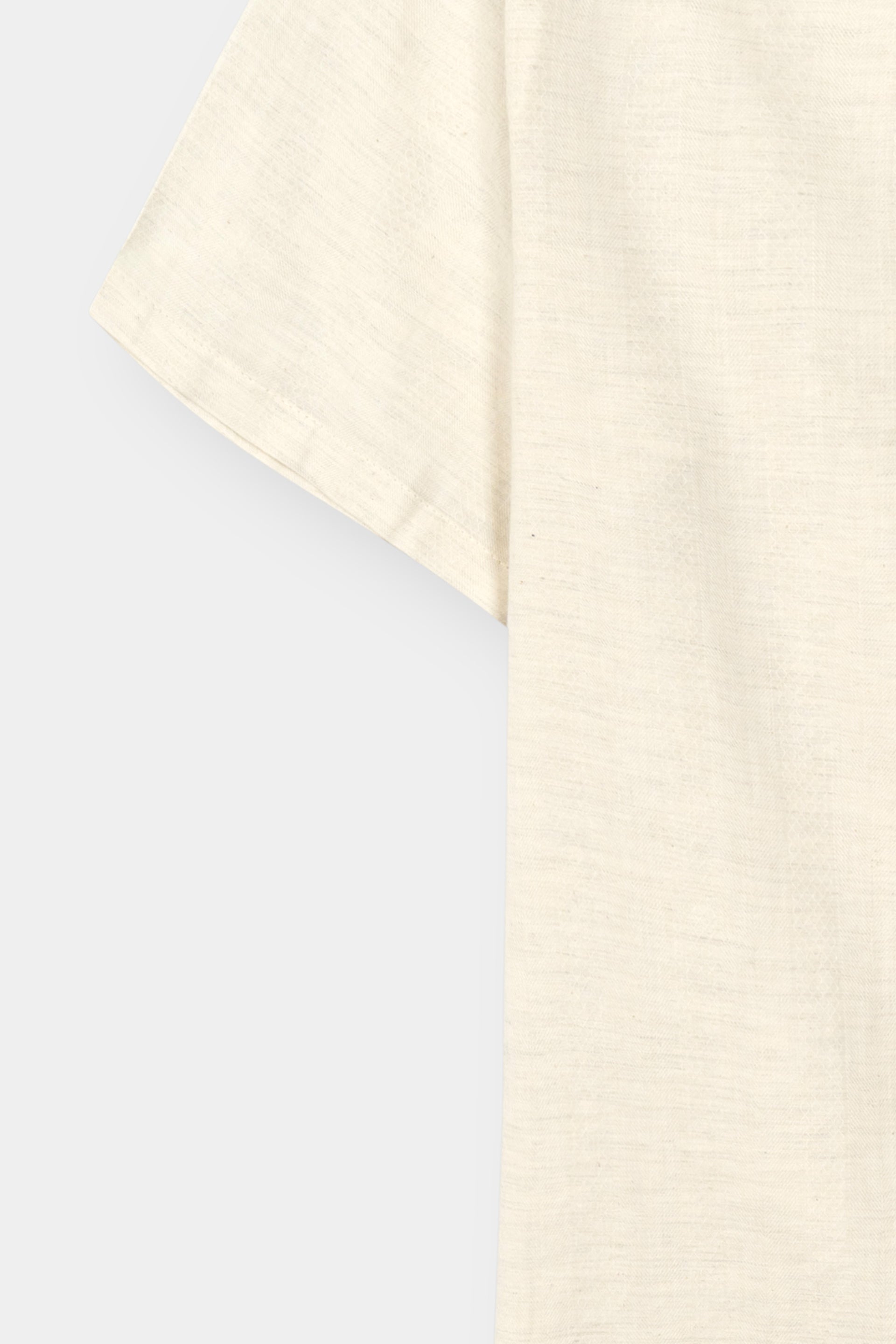 Beige Coat Collar Shirt Men