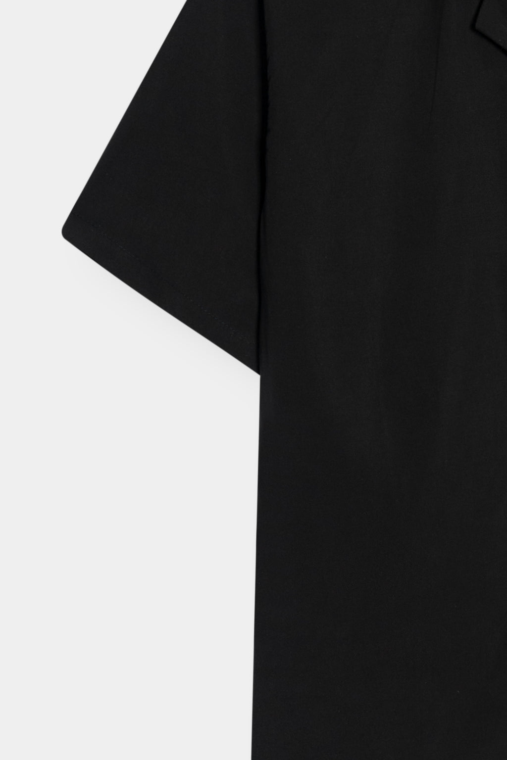 Black Coat Collar Shirt Men