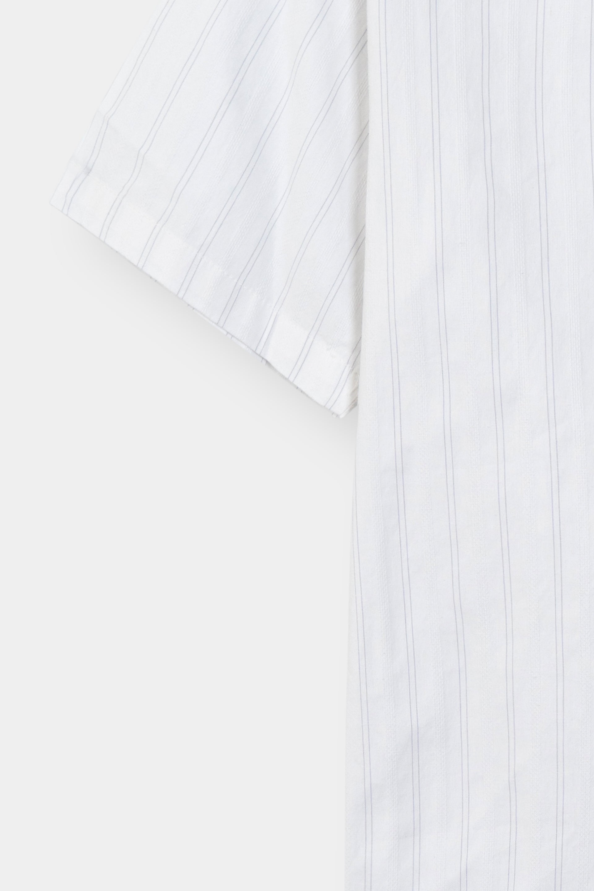 White Coat  Collar Causal Shirt Men