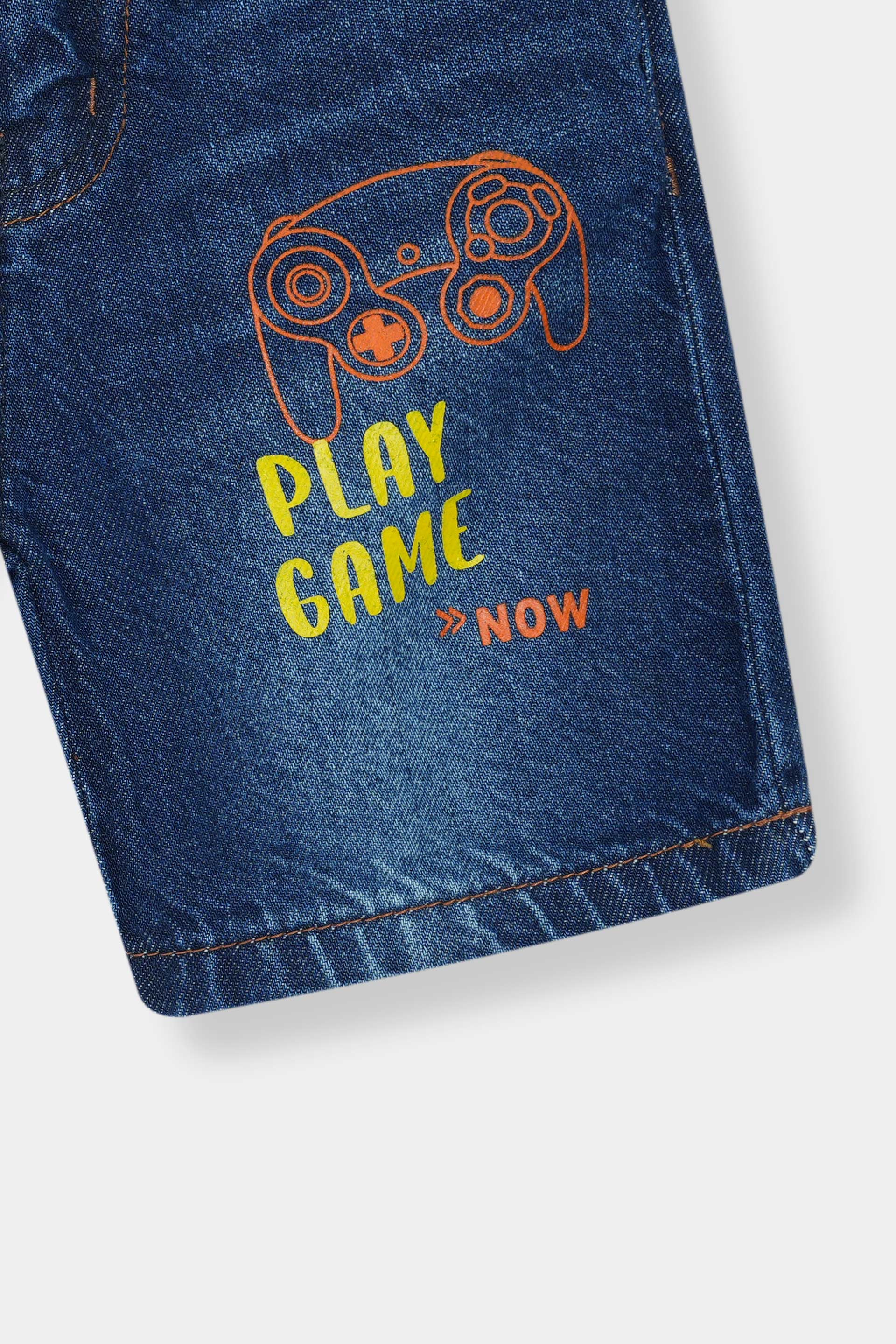 Blue Denim Jeans Short Boys