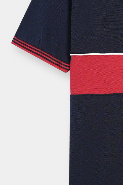 Red & Navy Polo Shirt Men