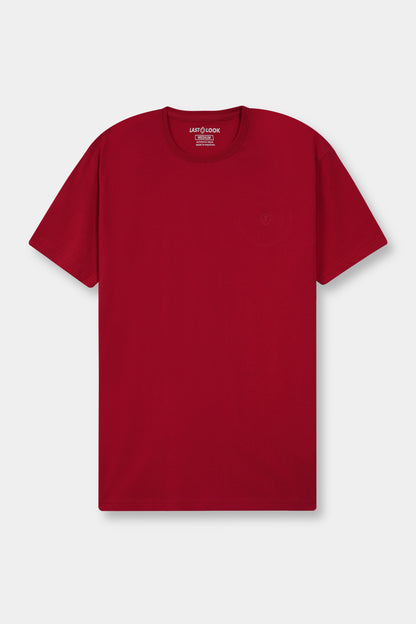 Red Plain T-Shirt Men