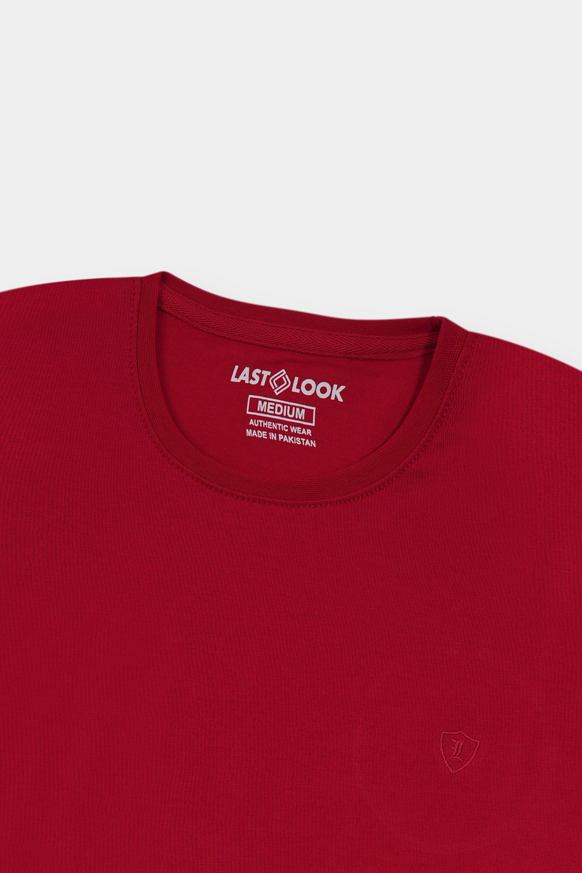 Red Plain T-Shirt Men