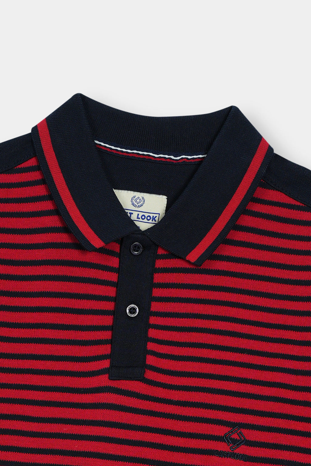 Red Striped Polo Shirt Men