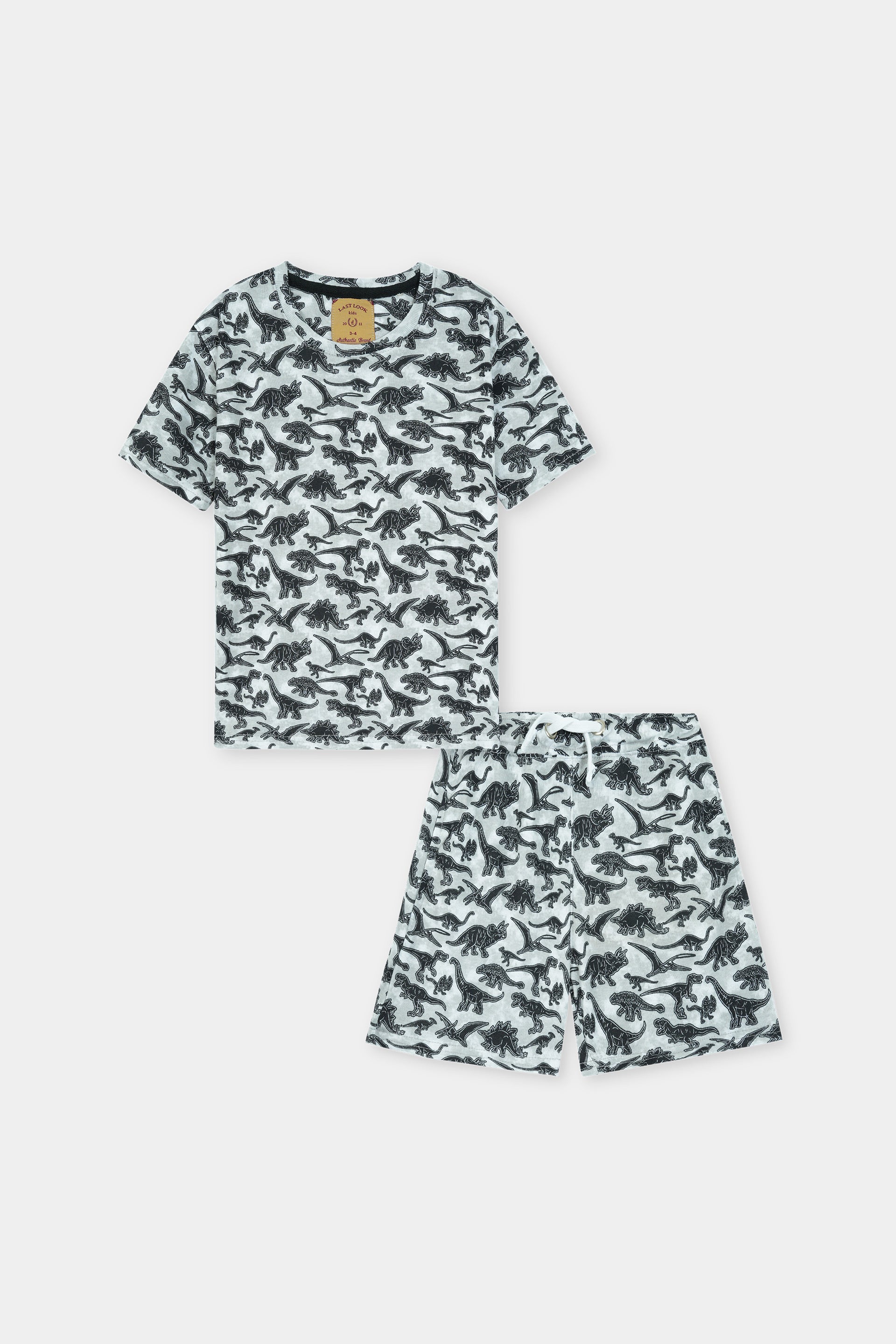 Black Dinosaur Niker Suit Boys