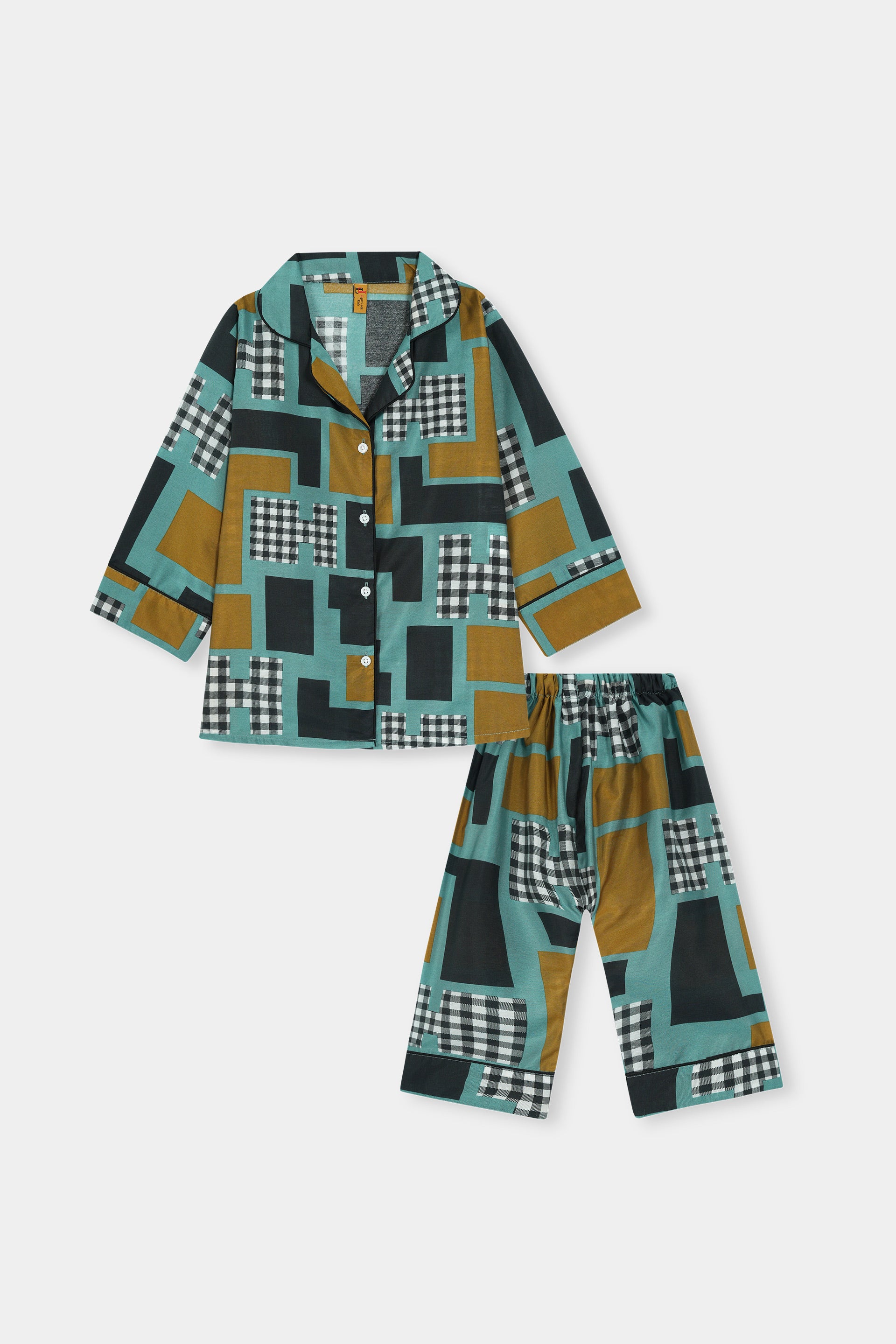 Black Multicolor Niker Suit Boys