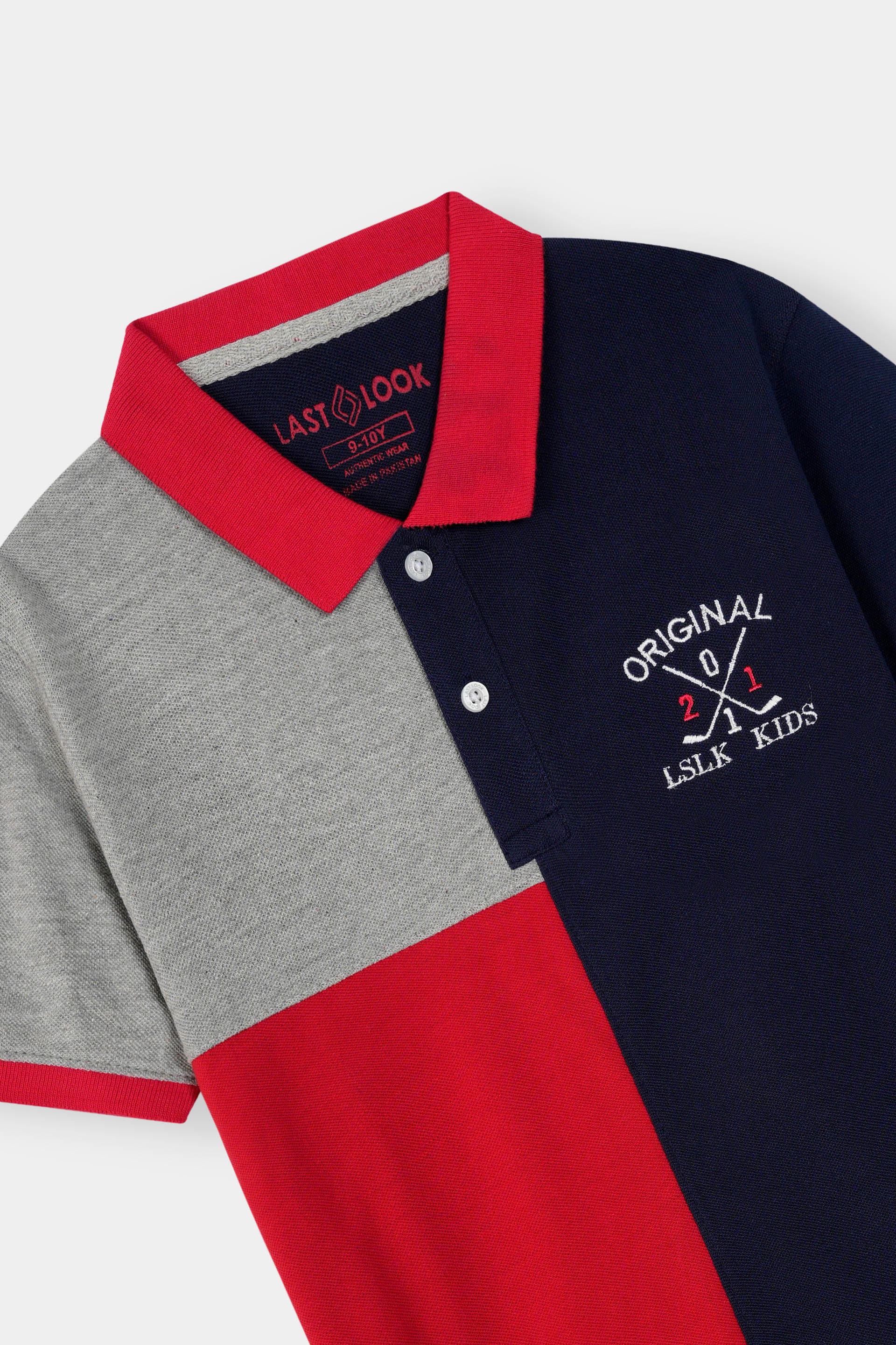 Red & Navy Polo Shirt Boys