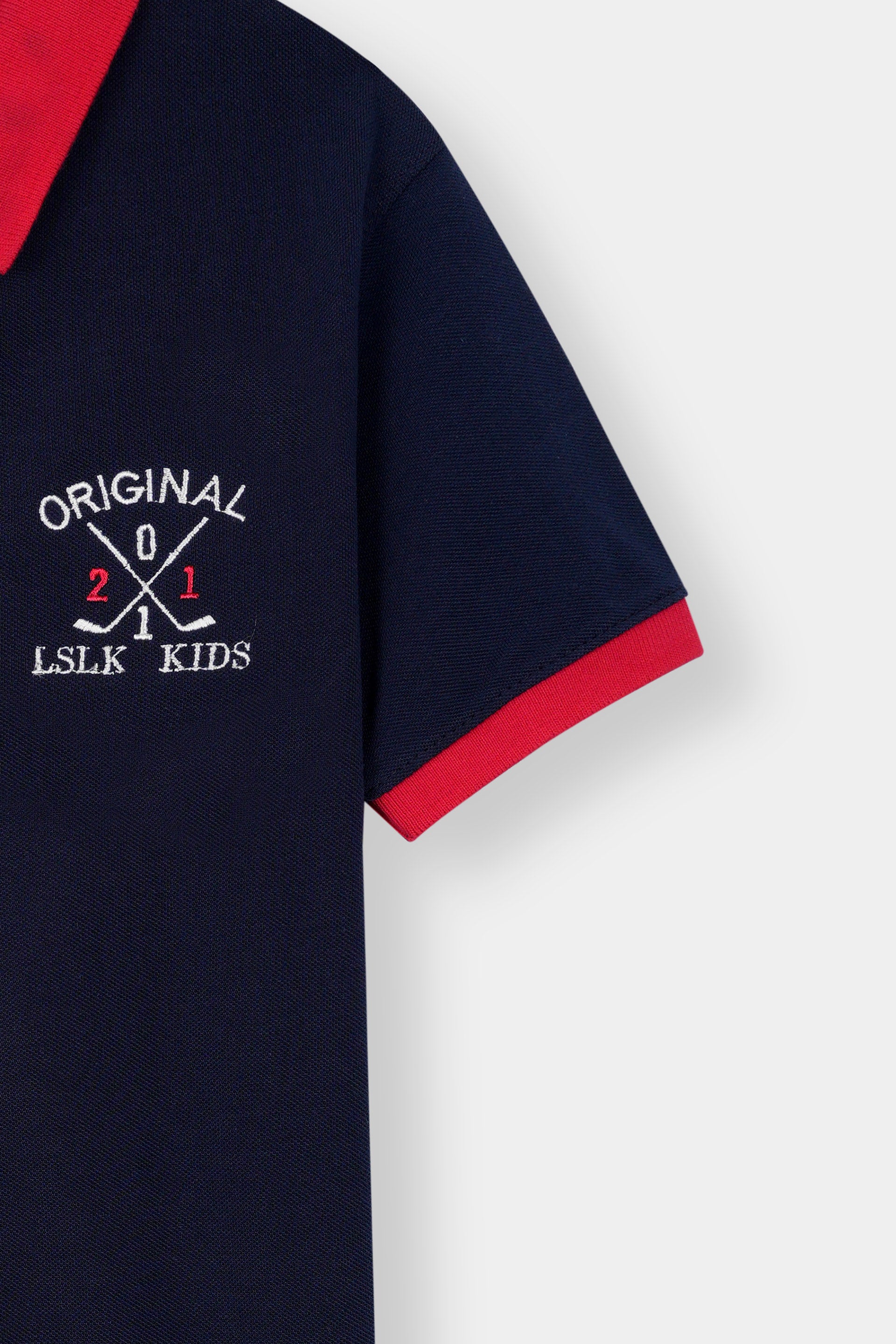 Red & Navy Polo Shirt Boys