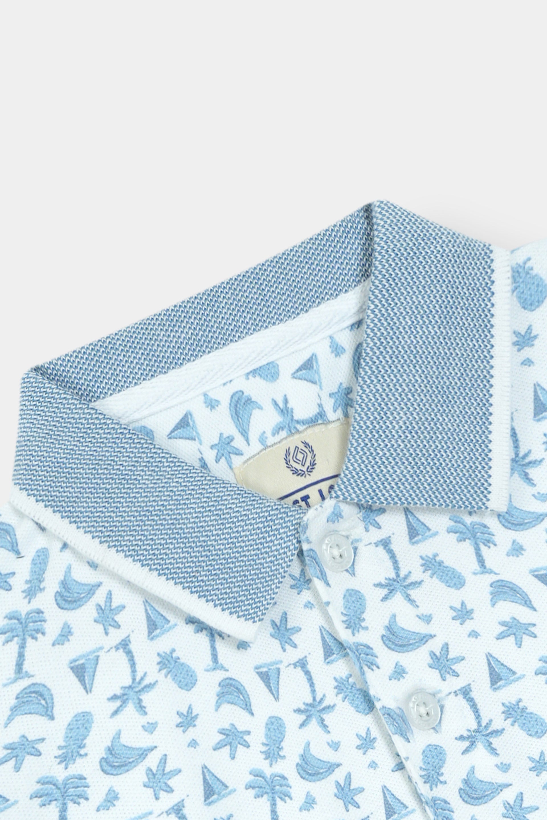 Sky Blue Polo Shirt Boys