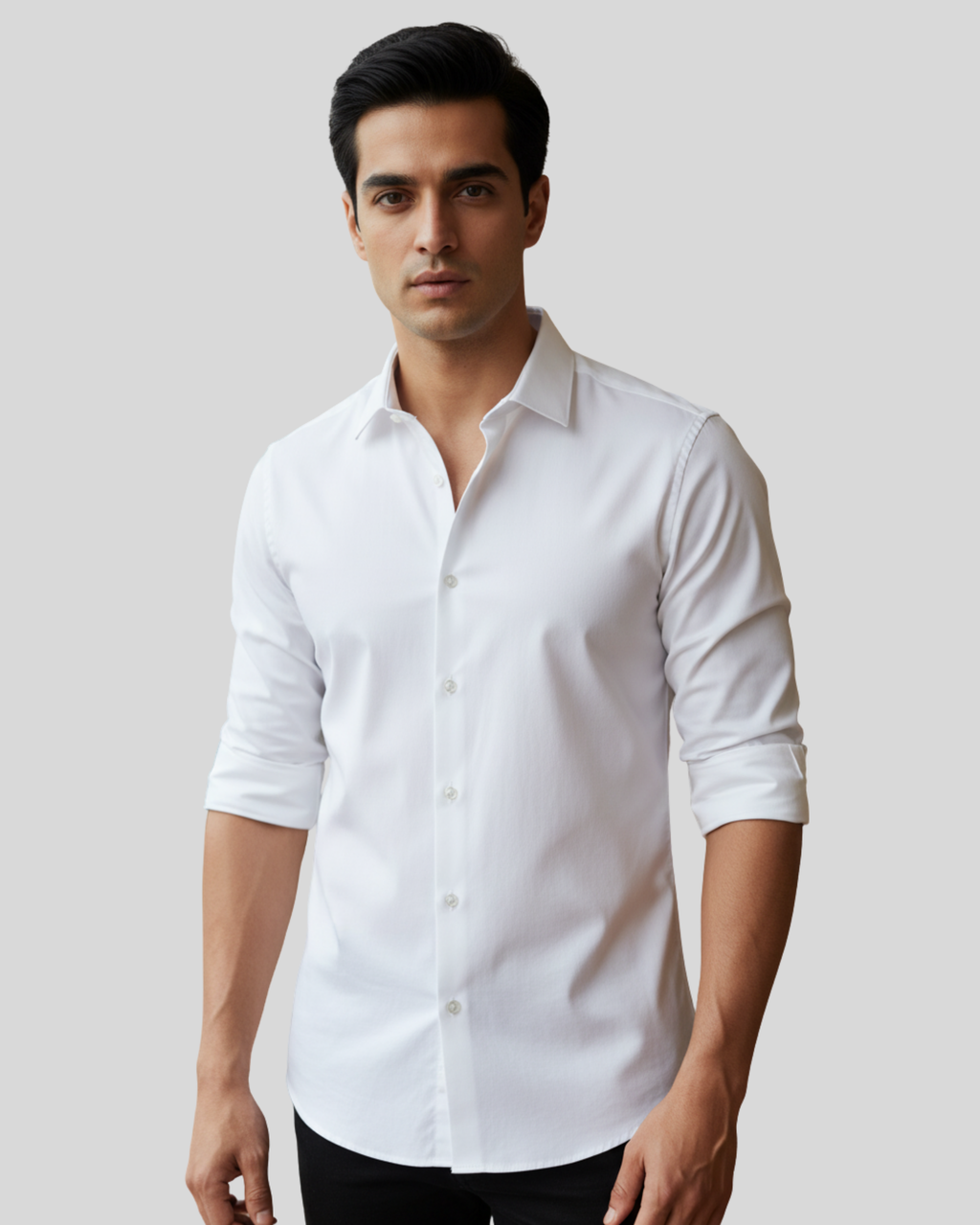 White Dress Shirt Men