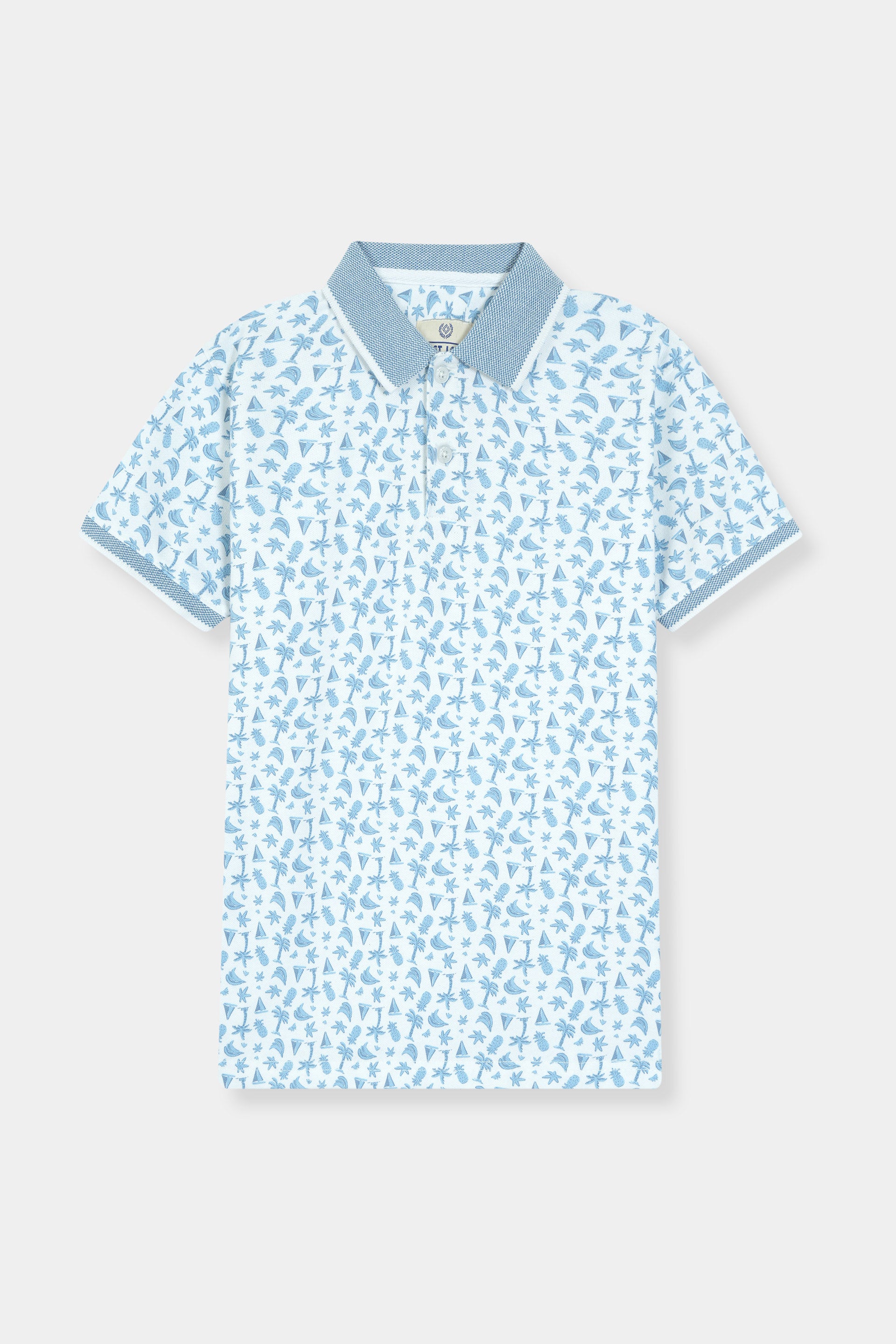 Sky Blue Polo Shirt Boys