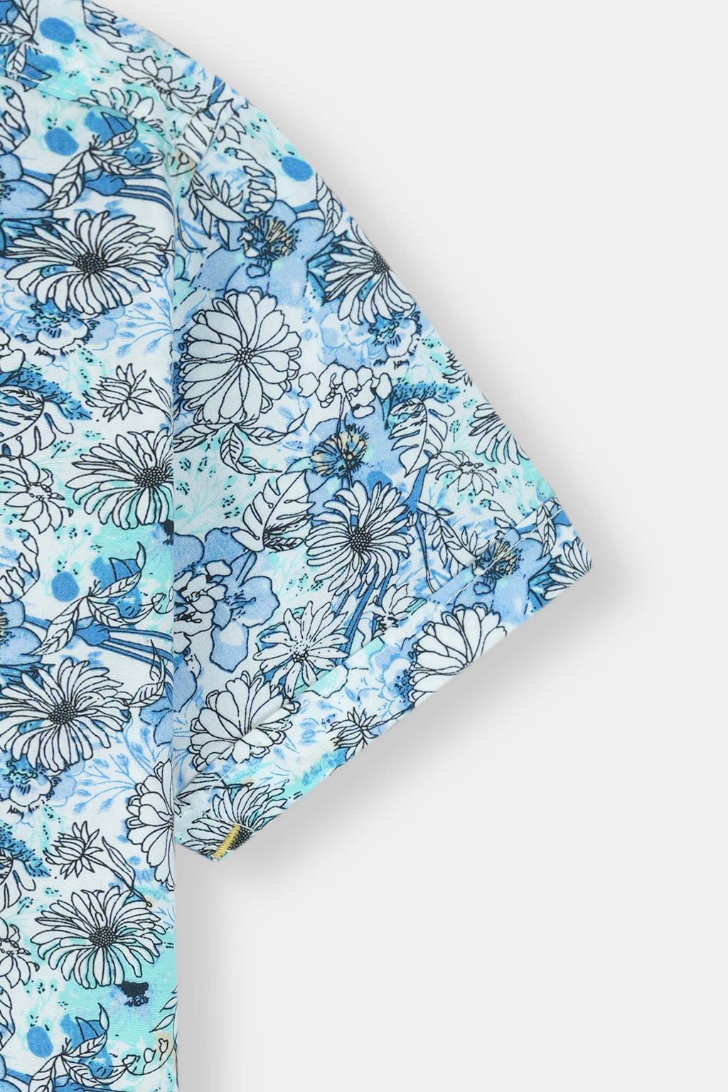 White Printed Casual Shirt Boys