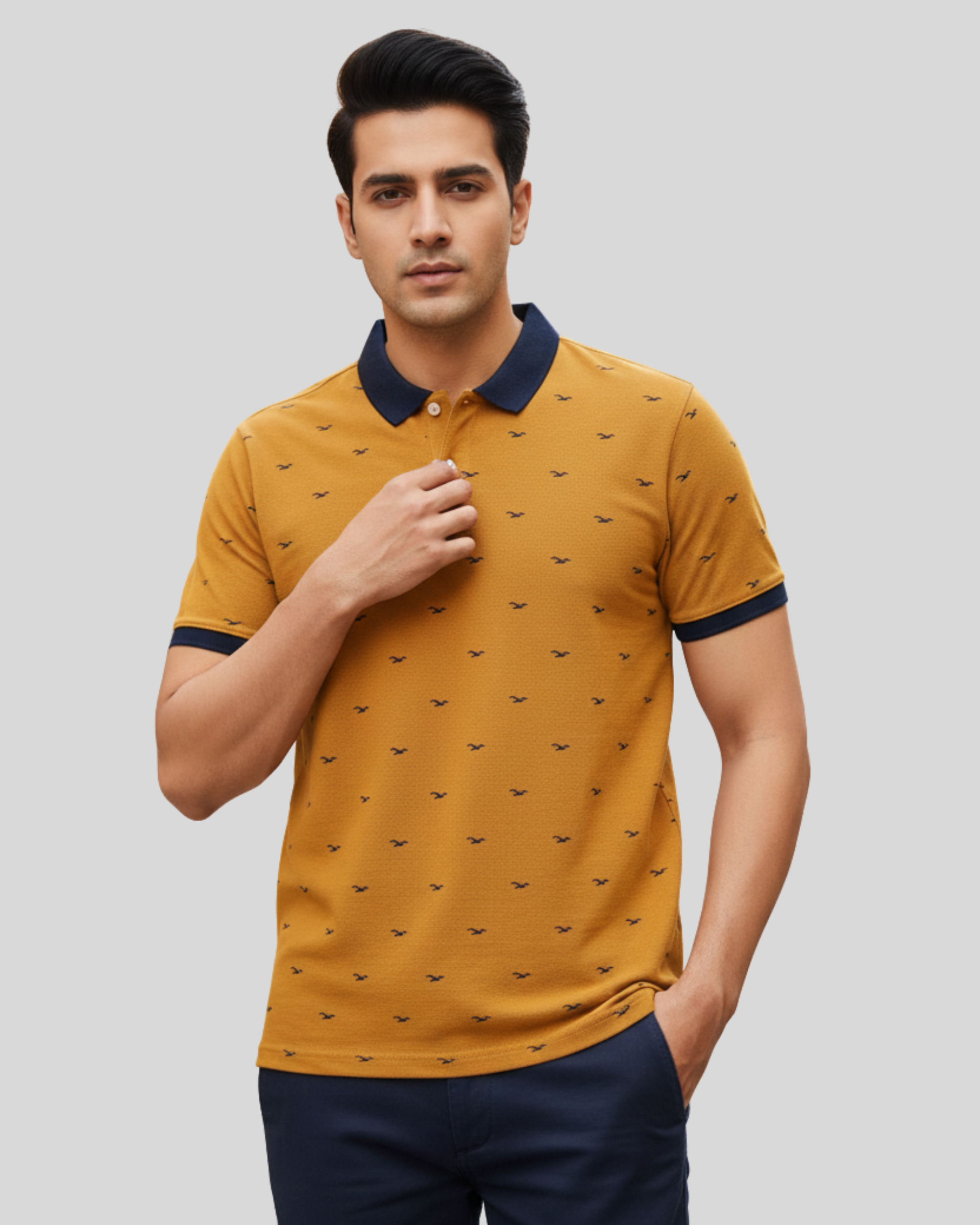 Yellow Polo Shirt Men
