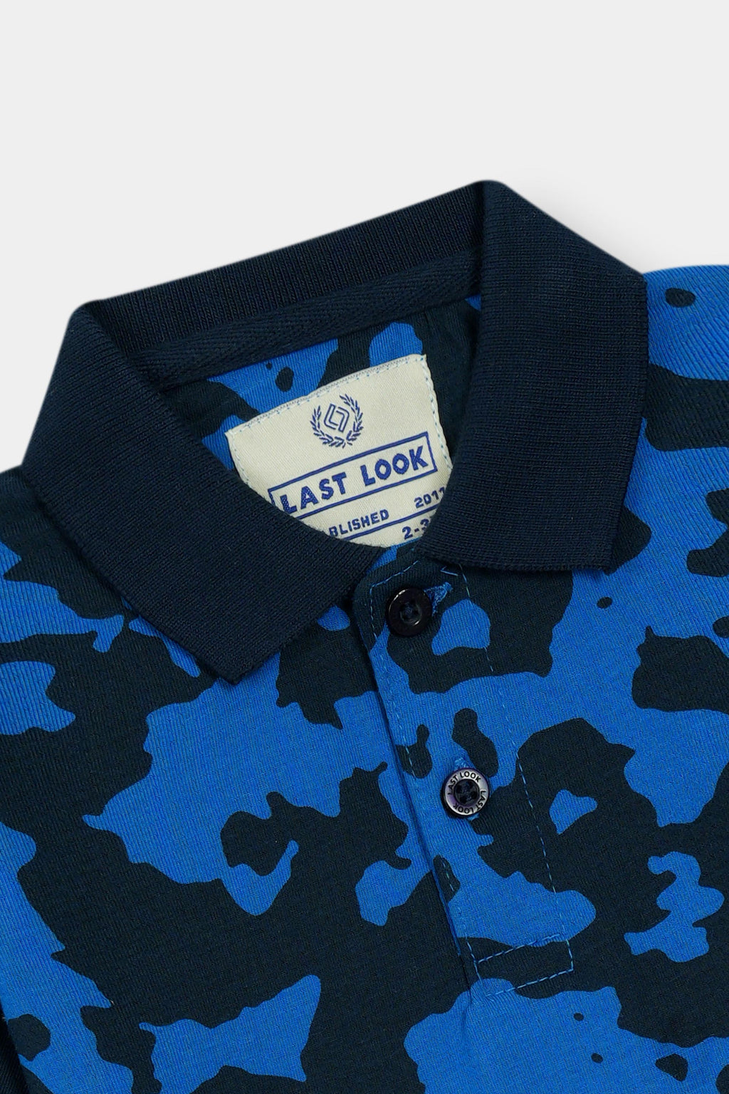 Blue & Black Polo Shirt Boys