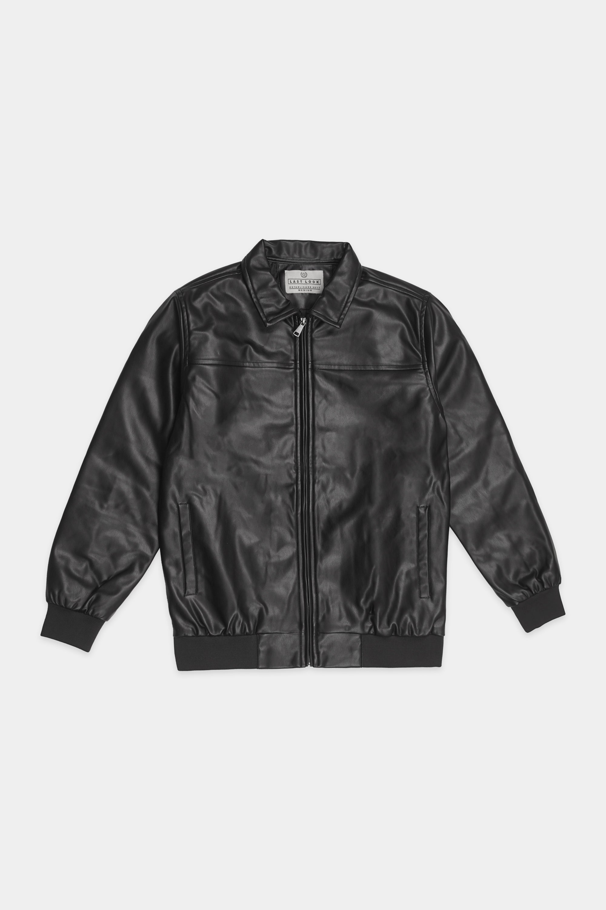 Black Men PO-Leather Jacket