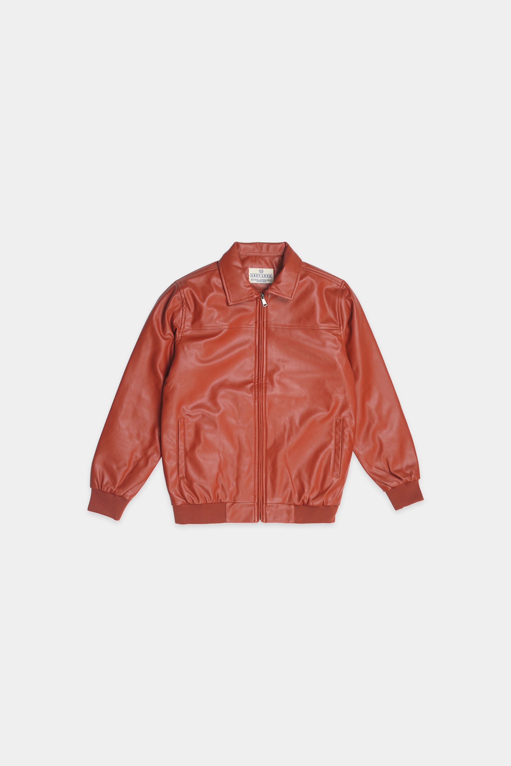 Rust Men PO-Leather Jacket