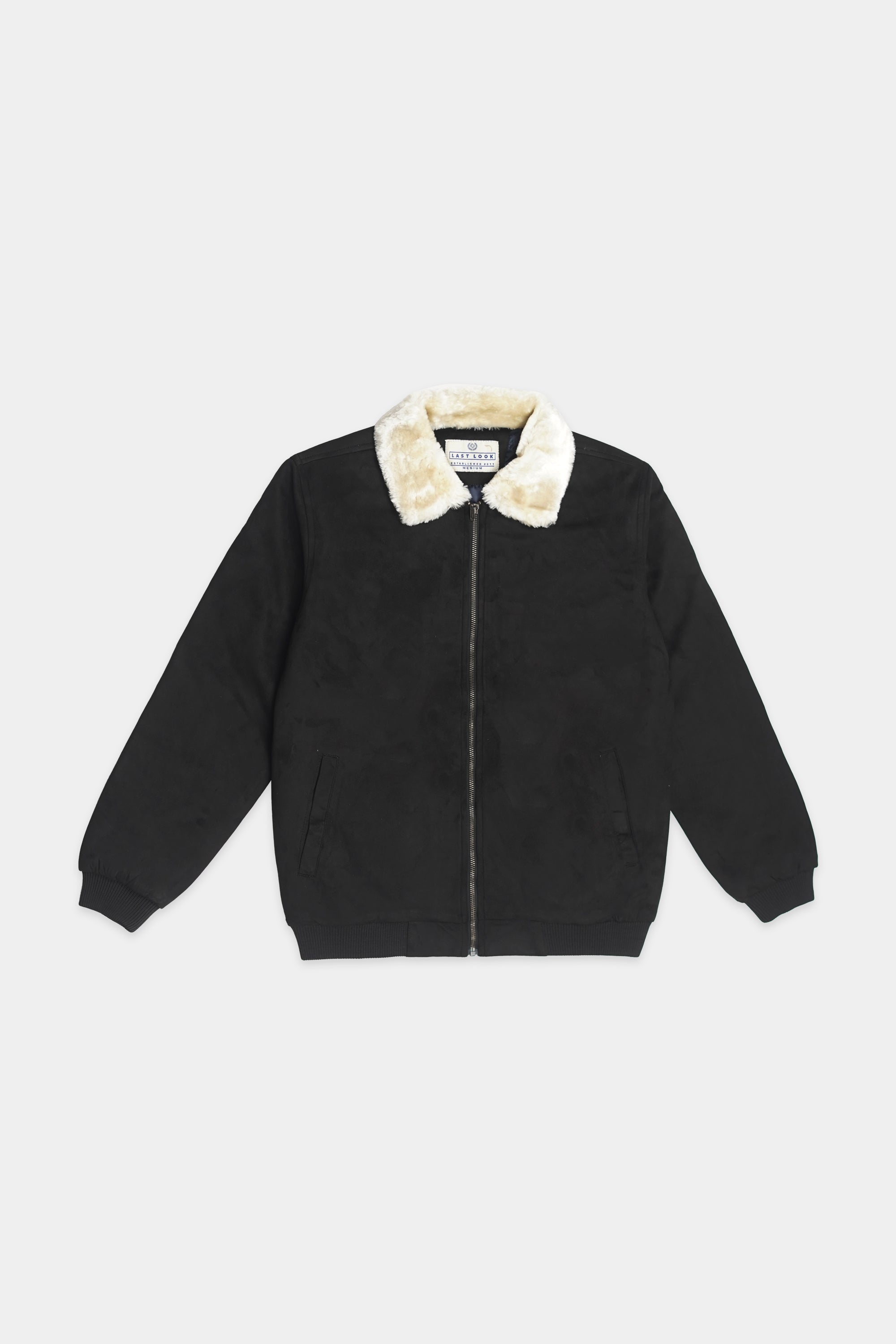 Black Men Suede Jacket