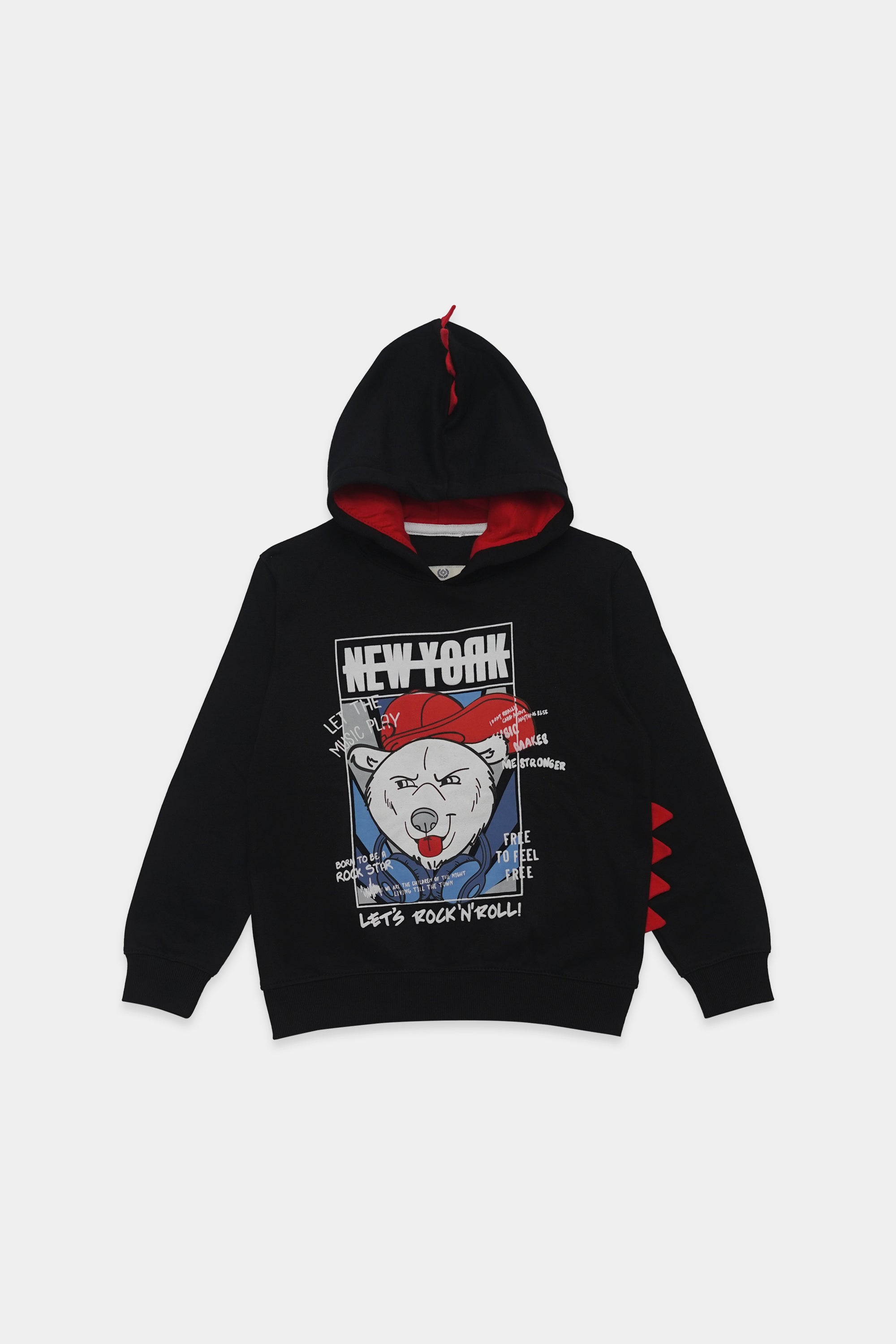 Black Newyork Hoodie Boys