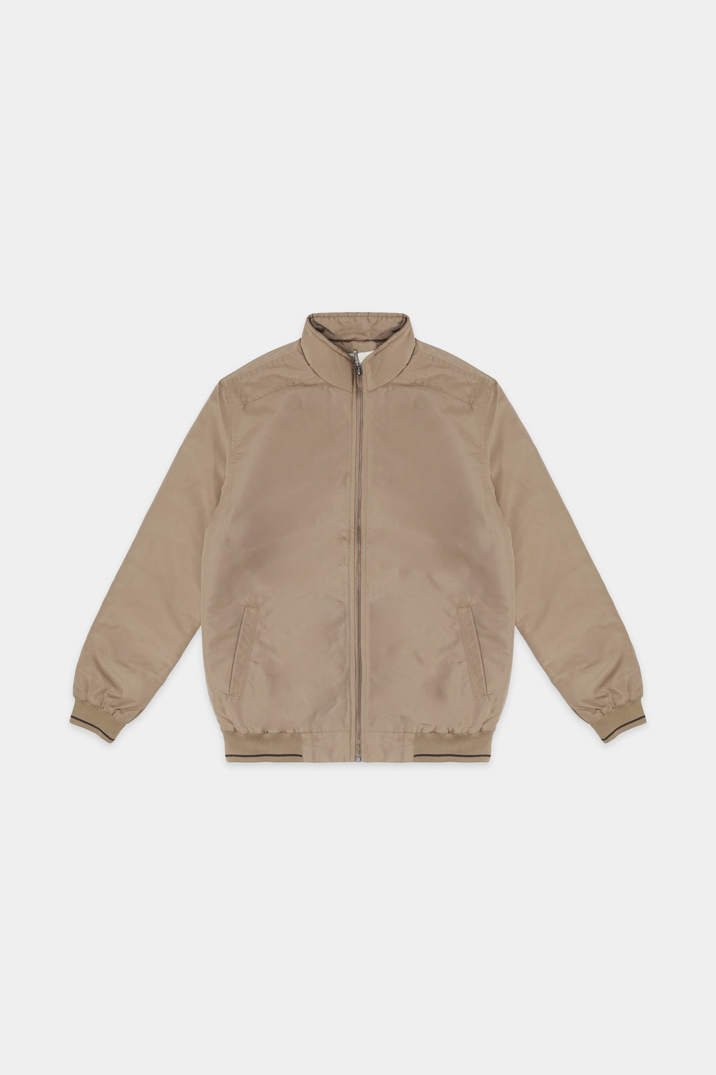 Beige Men Polyster Jacket
