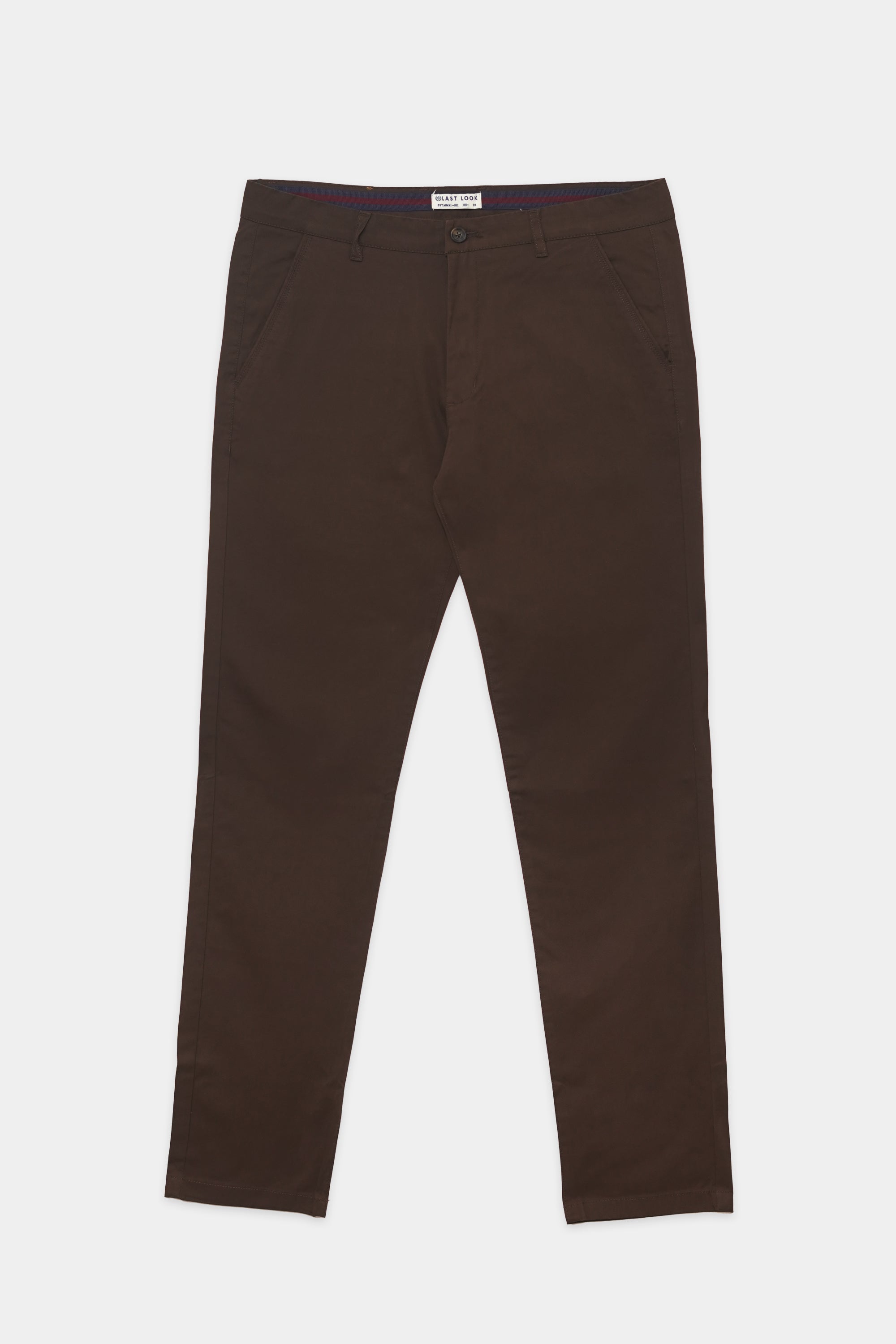 Dark Brown Cotton Pant Men
