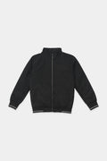 Black Men Suede Parachute Jacket