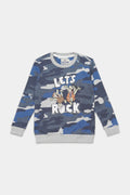 Camo Blue Sweatshirt Boys