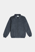 Carcoal Grey Men Suede Jacket