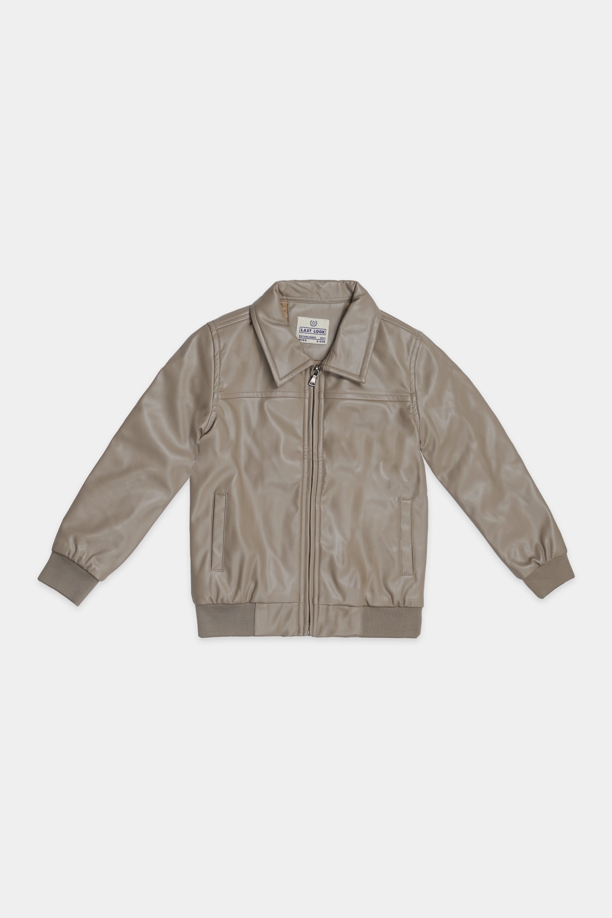 Rust PO-Leather Jacket Boys