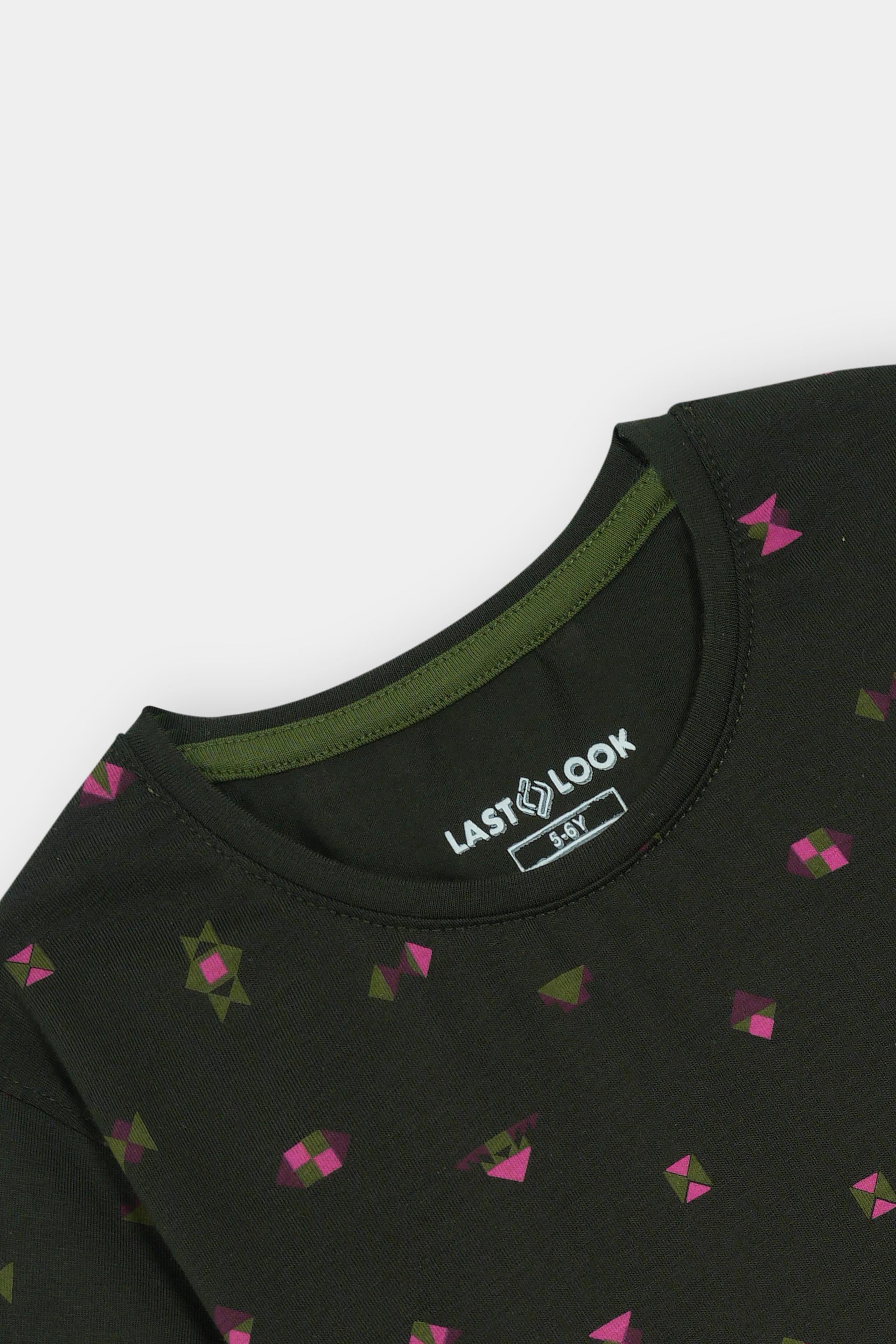 Dark Green T-Shirt Boys