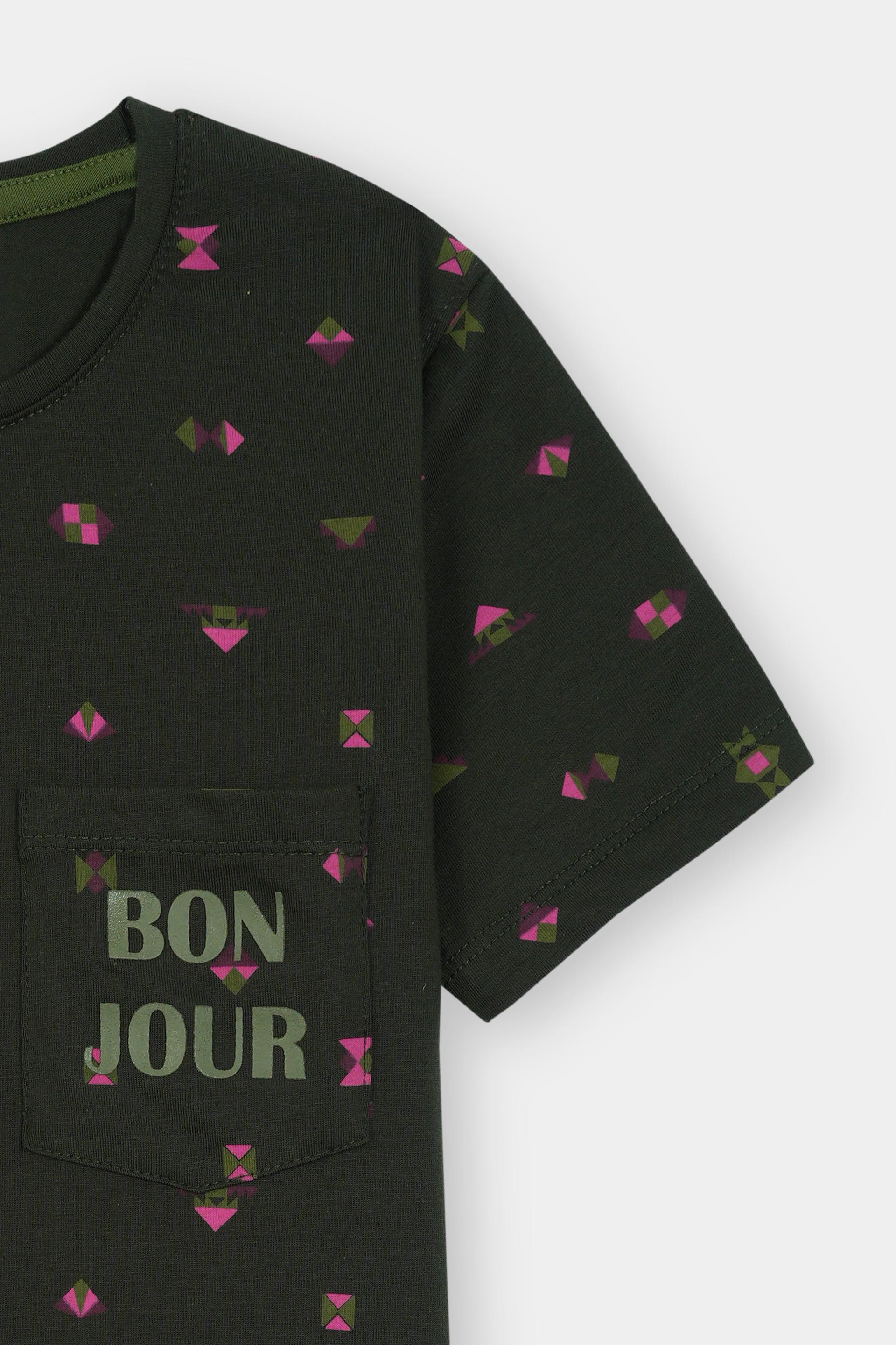 Dark Green T-Shirt Boys