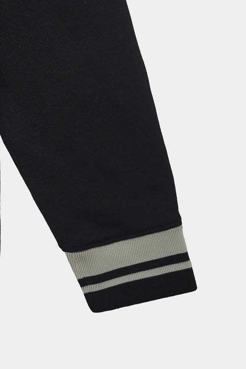 Black & Aqua Trim Zipper Men