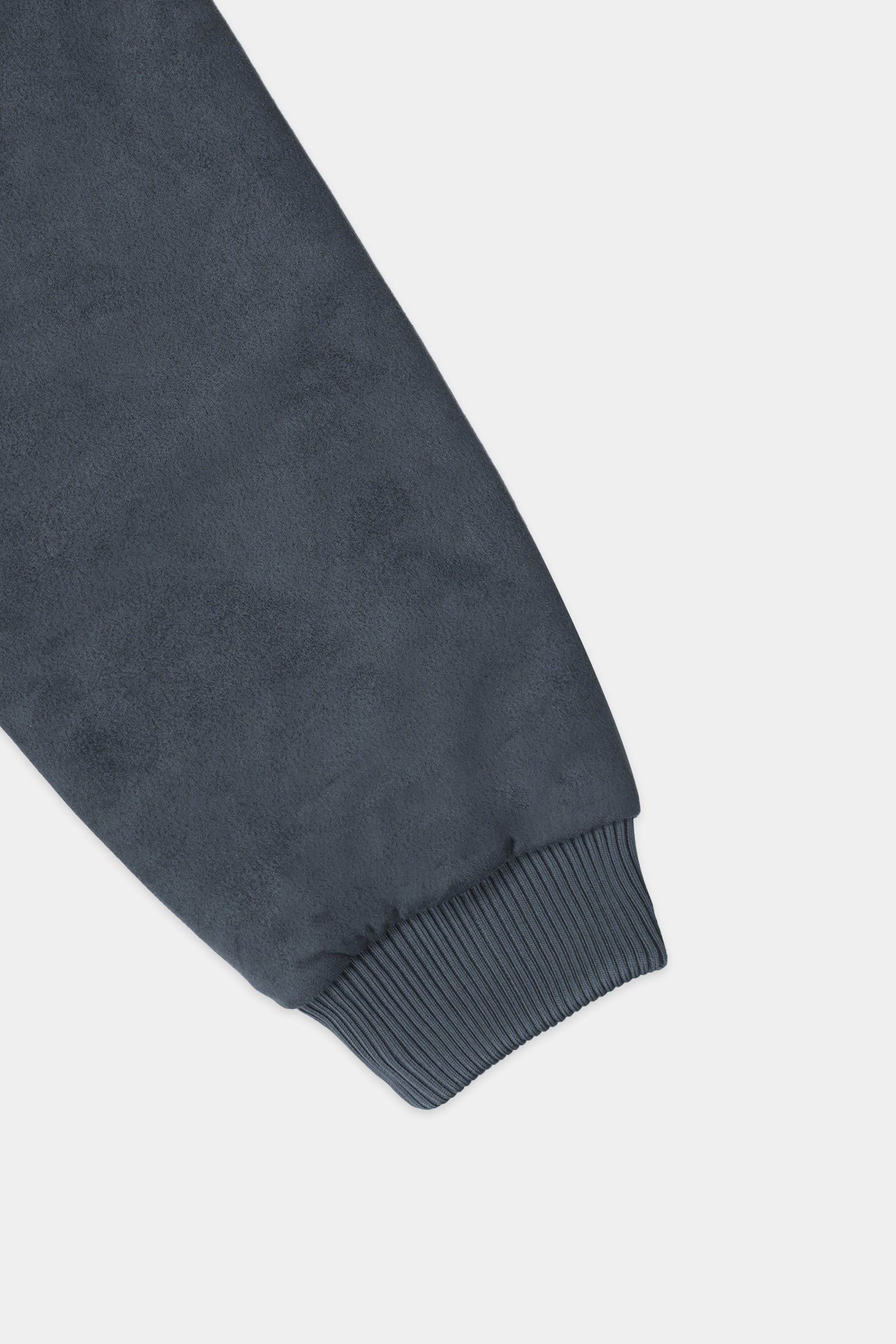 Carcoal Grey Men Suede Jacket