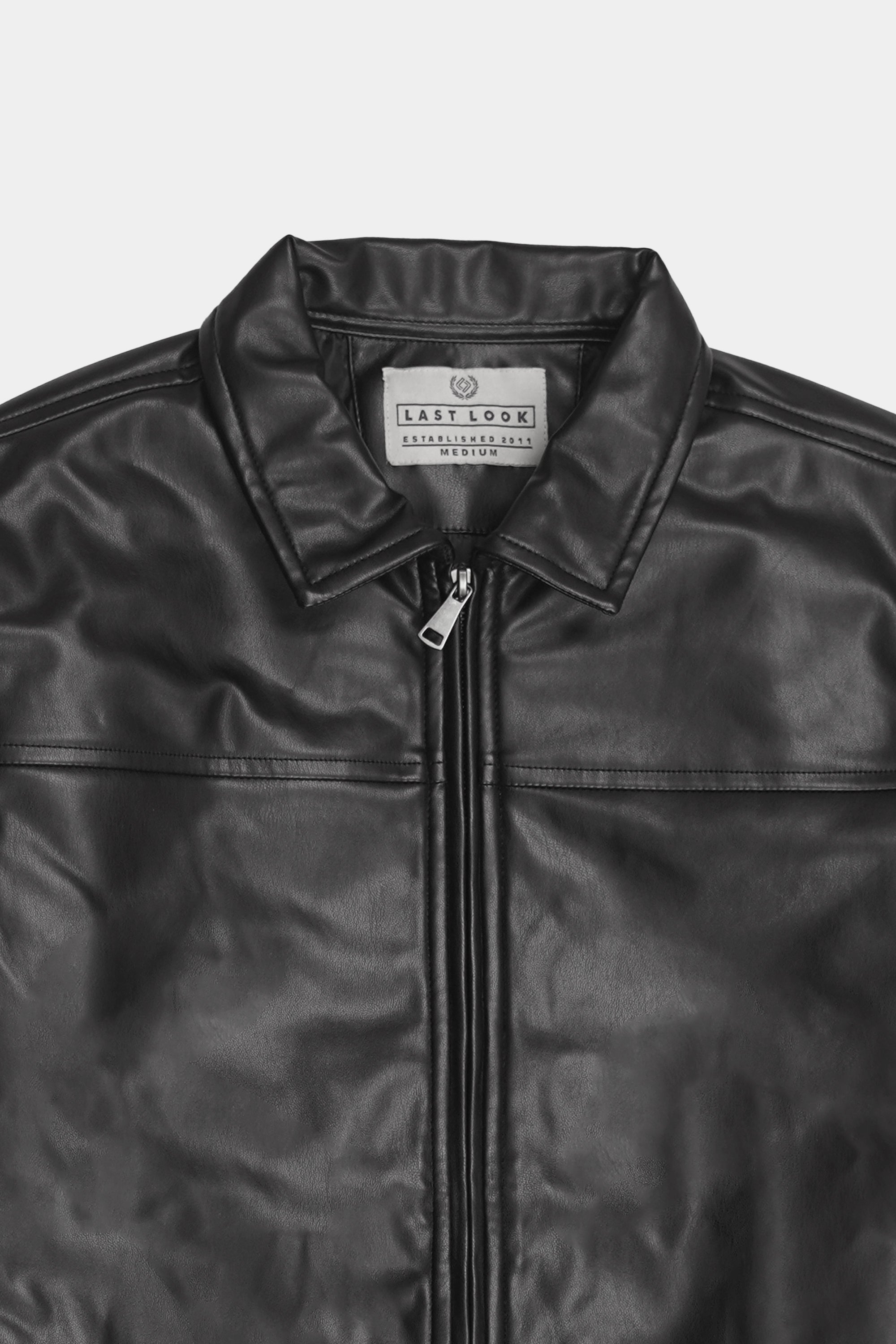 Black Men PO-Leather Jacket