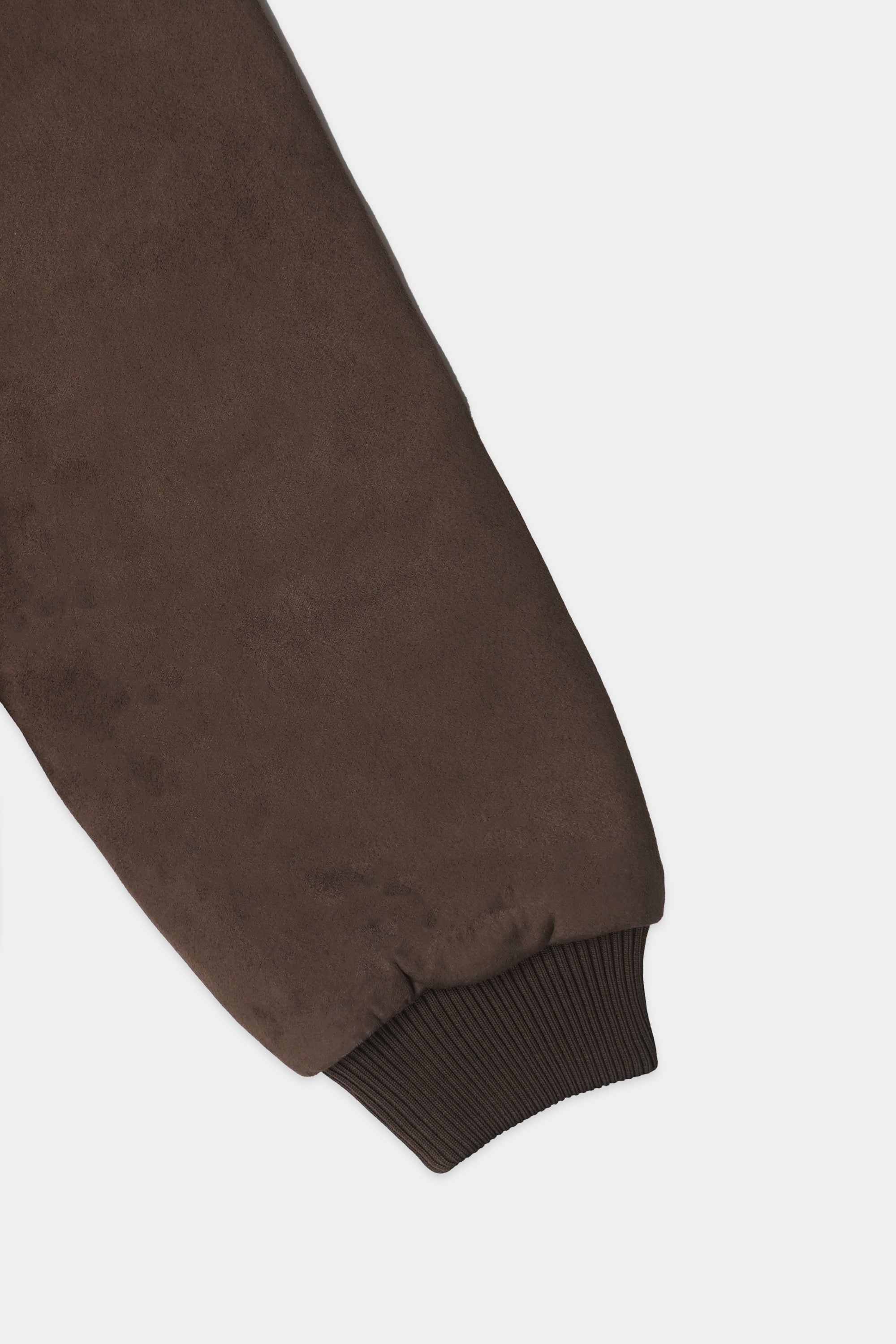 Brown Men Suede Jacket