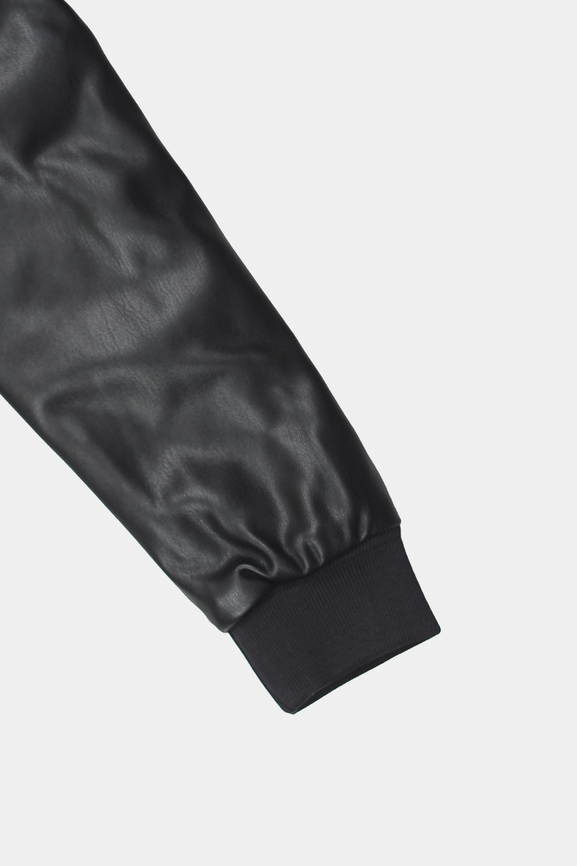 Black PO-Leather Jacket Boys