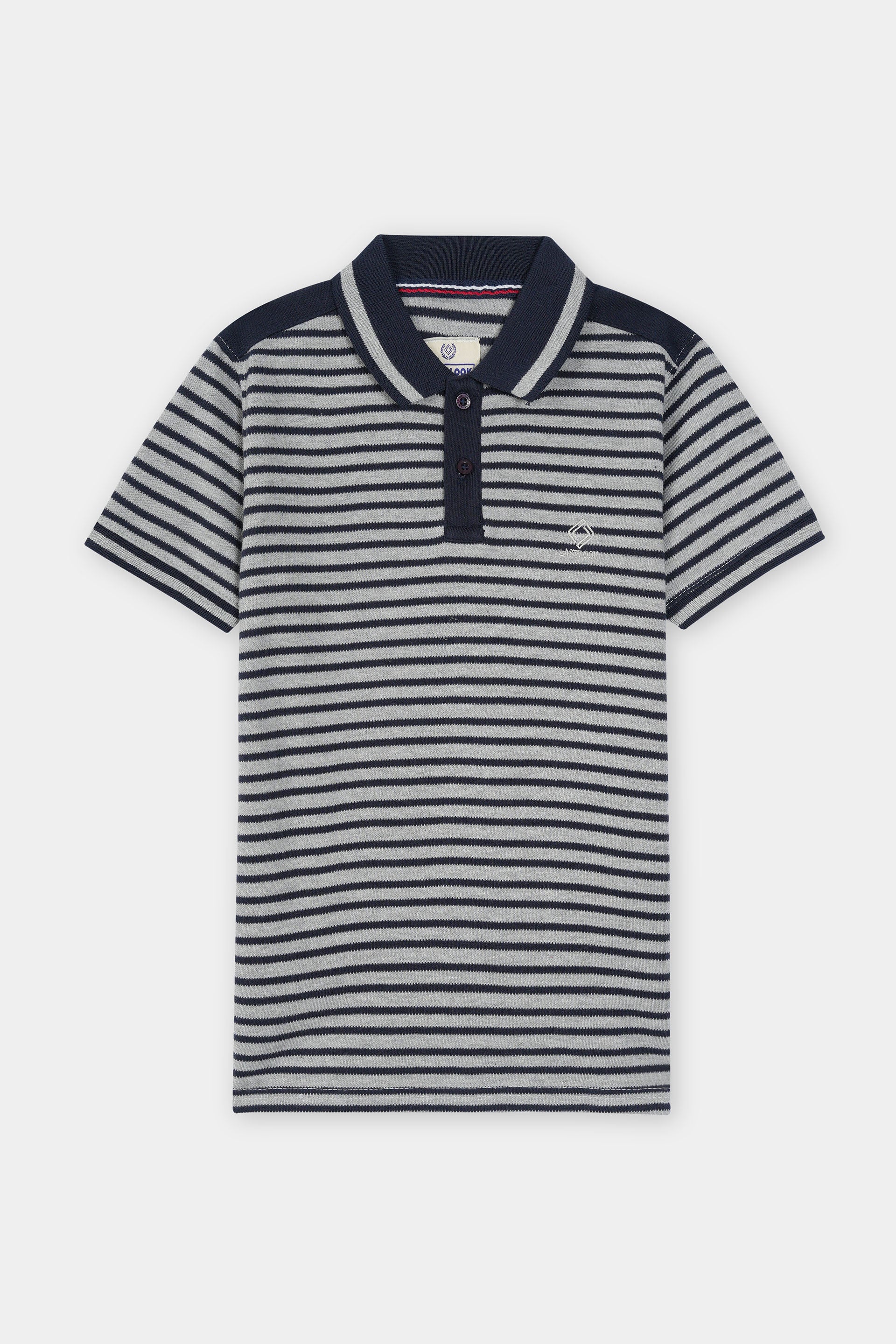 Grey & Black Polo Shirt Boys