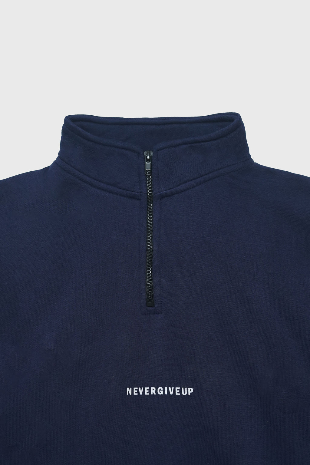 Navy Mockneck Sweatshirt Men