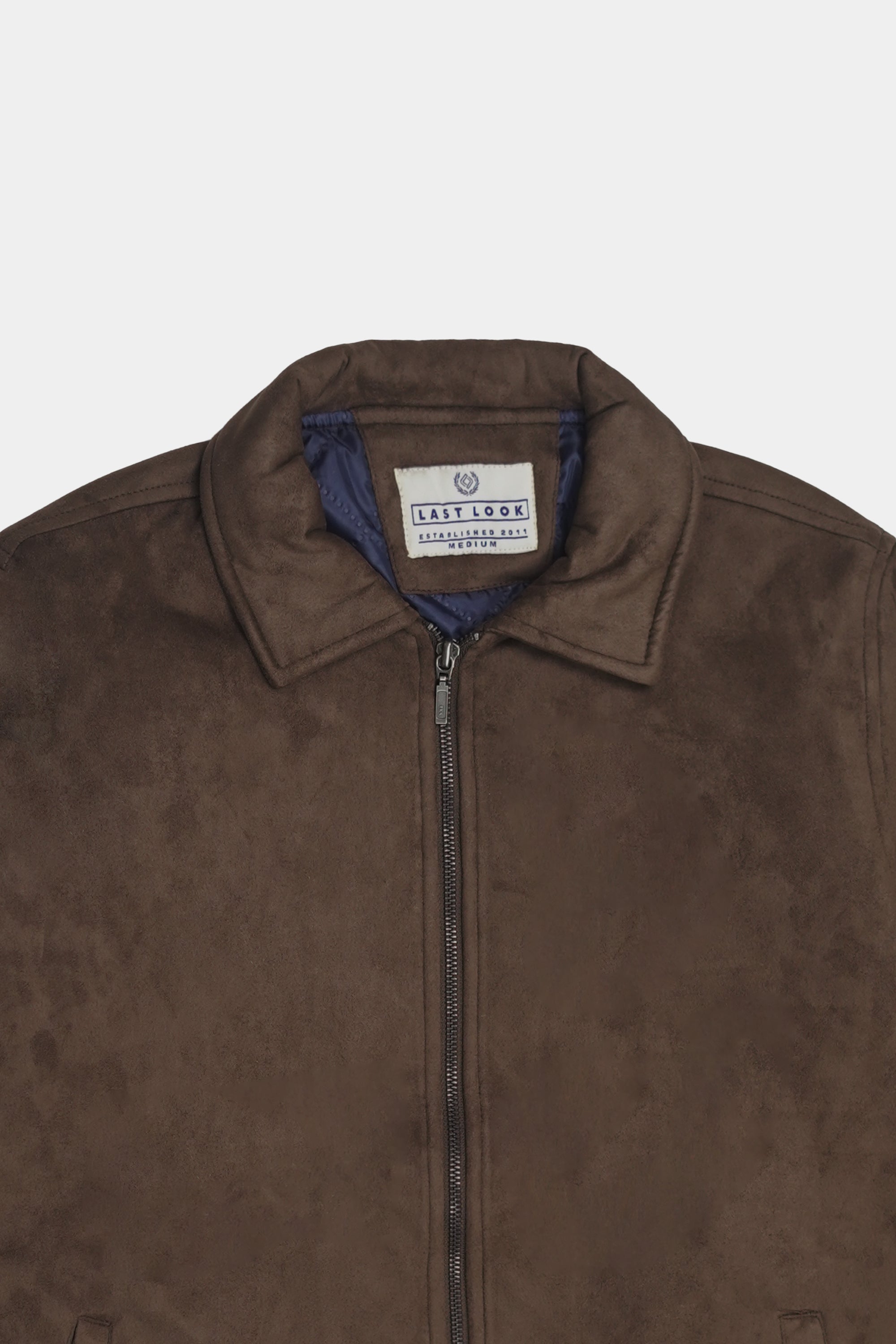Brown Men Suede Jacket
